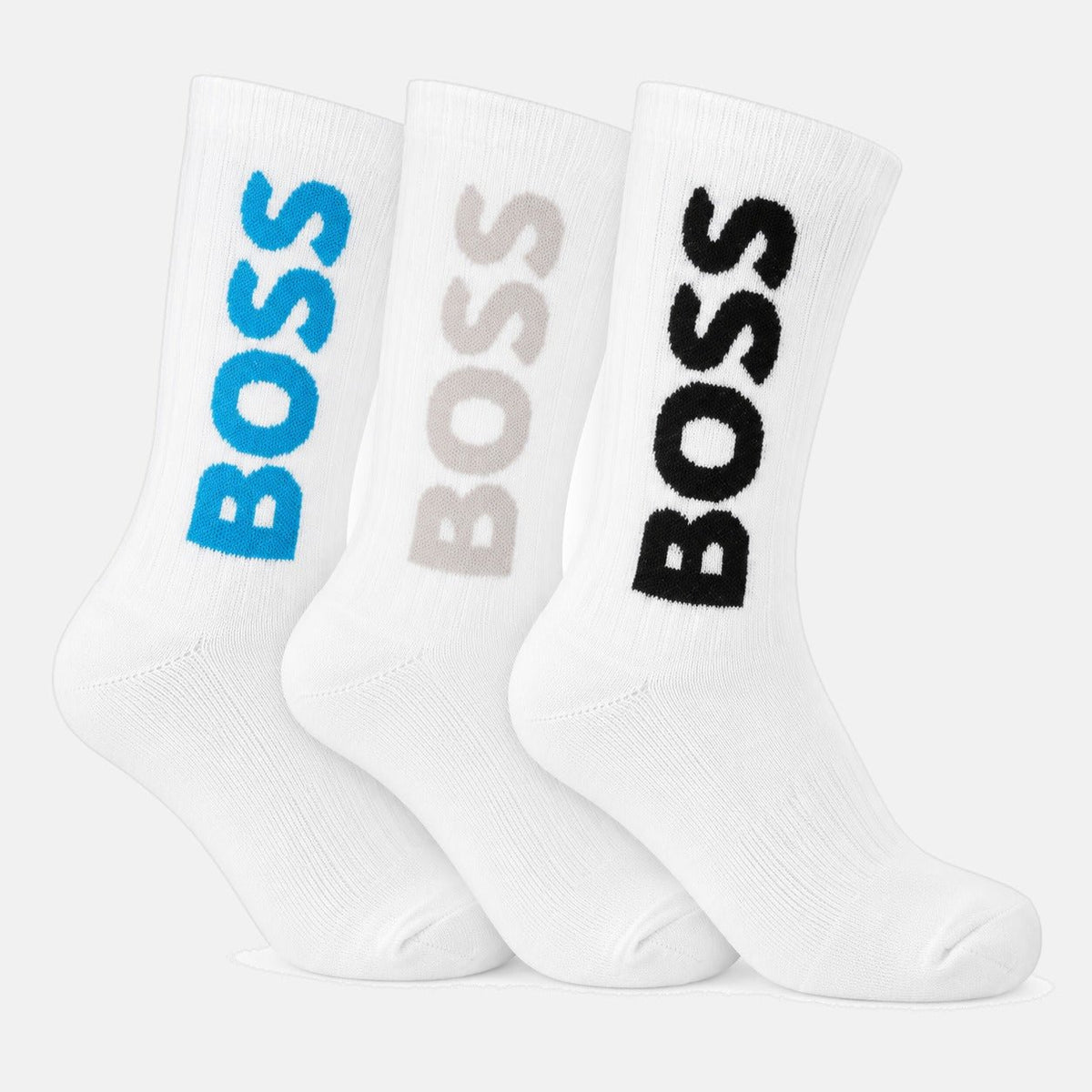 BOSS 3 Pack Sport Socks White | Northern Threads Designer Menswear