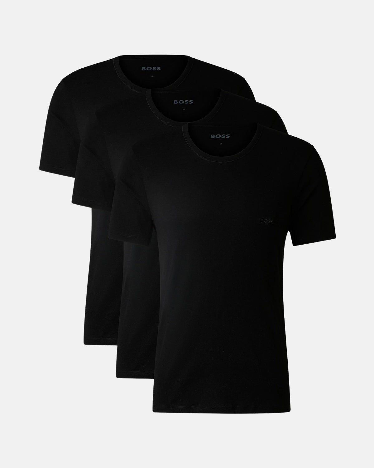 BOSS 3 - PACK T - SHIRTS BLACK - BOSS-50475284-001-S - northern threads uk