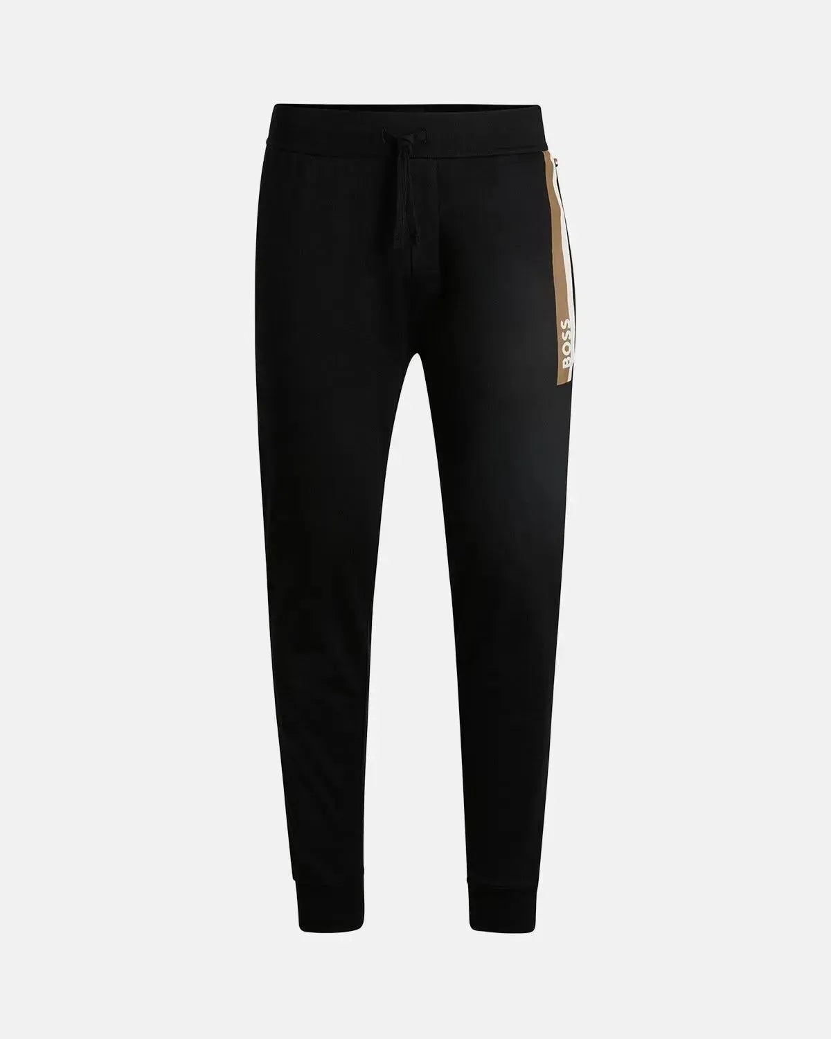 BOSS-BOSS AUTHENTIC STRIPE LOGO TRACKSUIT BOTTOMS BLACK-NORTHERN THREADS DESIGNER MENSWEAR