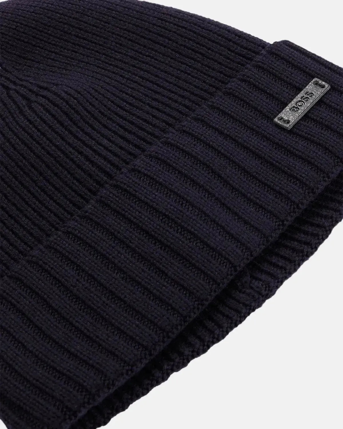BOSS-BOSS FATI WOOL BEANIE DARK BLUE-NORTHERN THREADS DESIGNER MENSWEAR