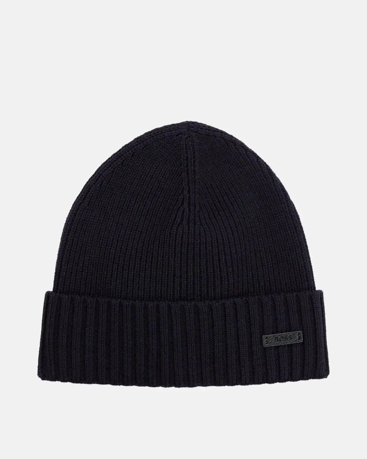 BOSS-BOSS FATI WOOL BEANIE DARK BLUE-NORTHERN THREADS DESIGNER MENSWEAR