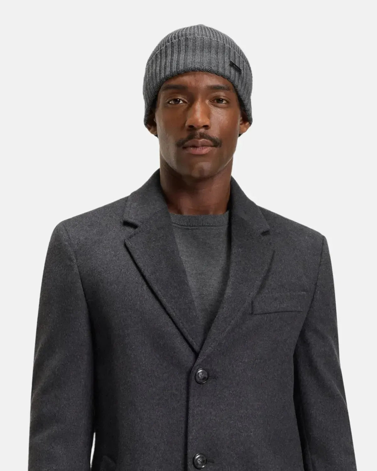 BOSS-BOSS FATI WOOL BEANIE GREY-NORTHERN THREADS DESIGNER MENSWEAR