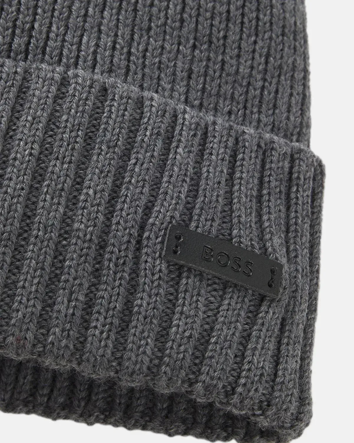 BOSS-BOSS FATI WOOL BEANIE GREY-NORTHERN THREADS DESIGNER MENSWEAR