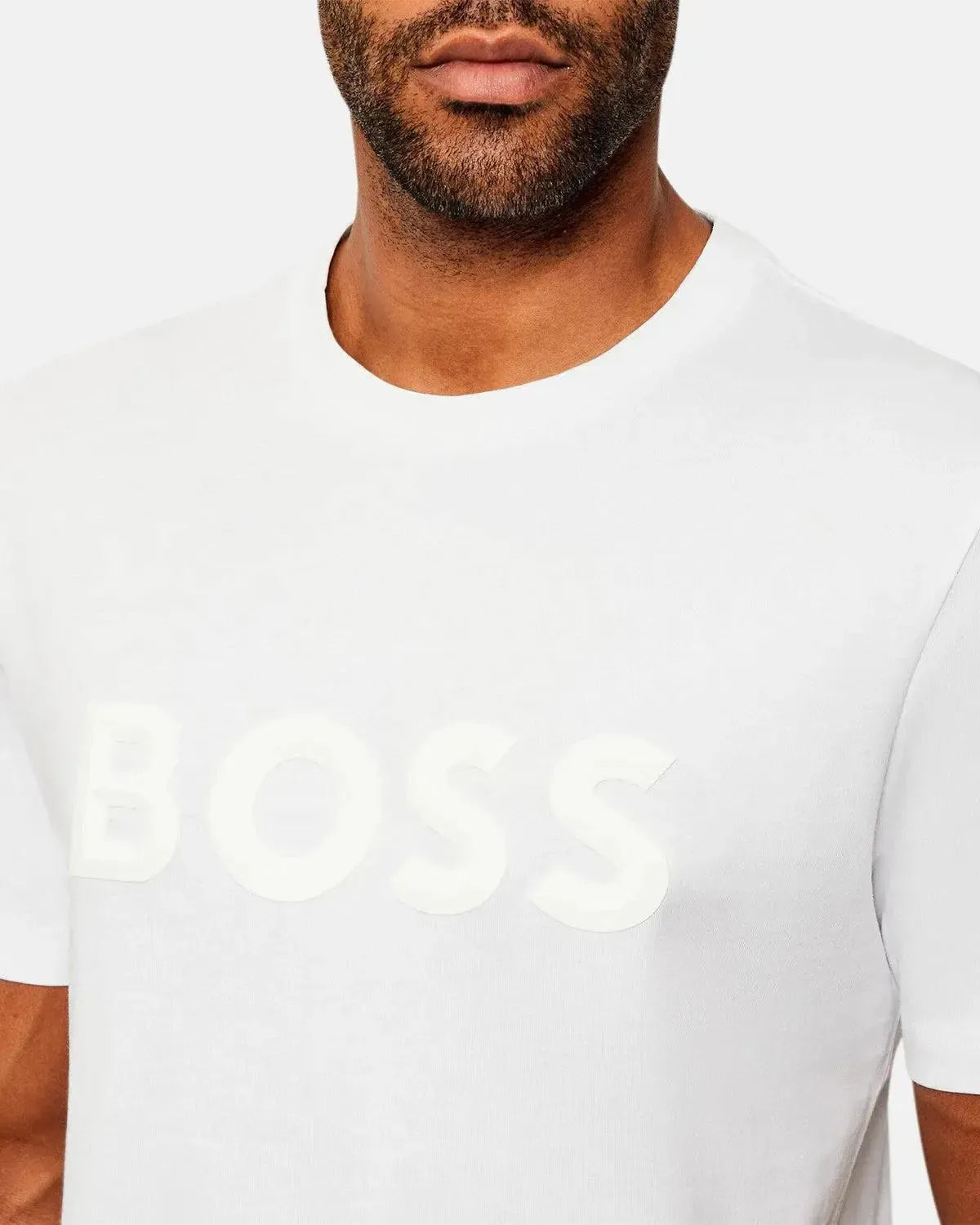 BOSS-BOSS ICONIC ZONE T-SHIRT WHITE-NORTHERN THREADS DESIGNER MENSWEAR