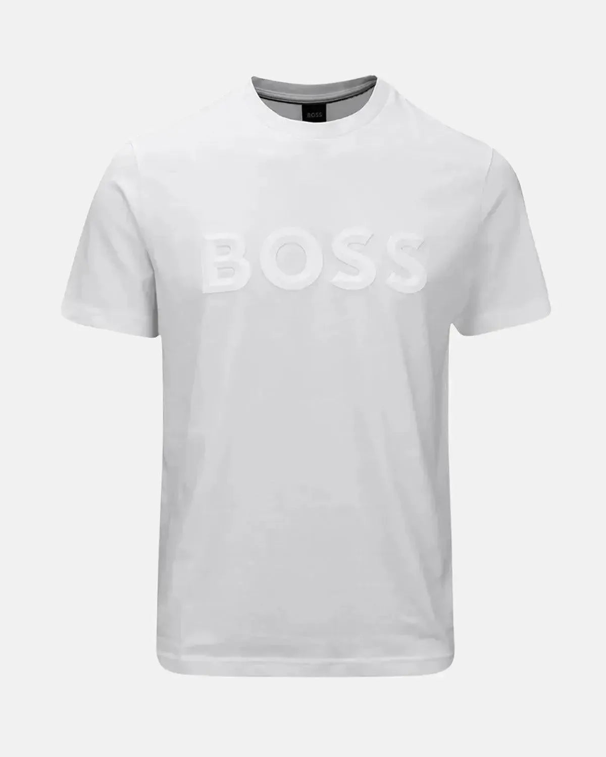 BOSS-BOSS ICONIC ZONE T-SHIRT WHITE-NORTHERN THREADS DESIGNER MENSWEAR