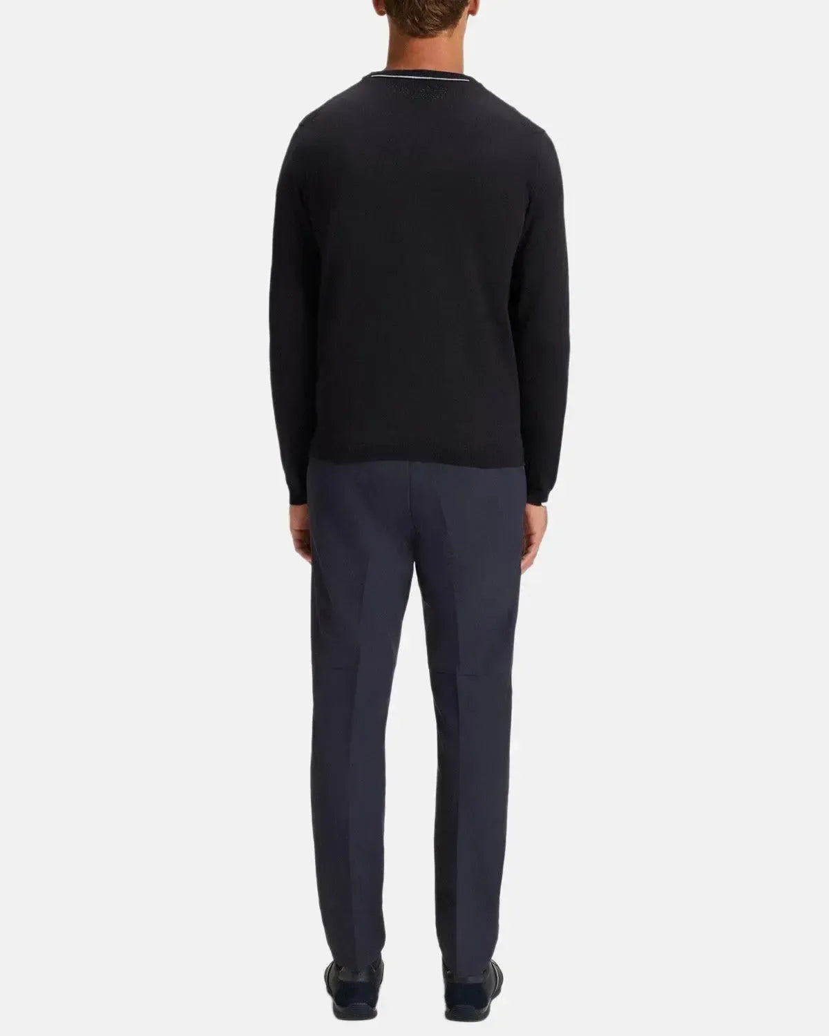 BOSS-BOSS K-EVERX CREWNECK COTTON KNIT DARK BLUE-NORTHERN THREADS DESIGNER MENSWEAR