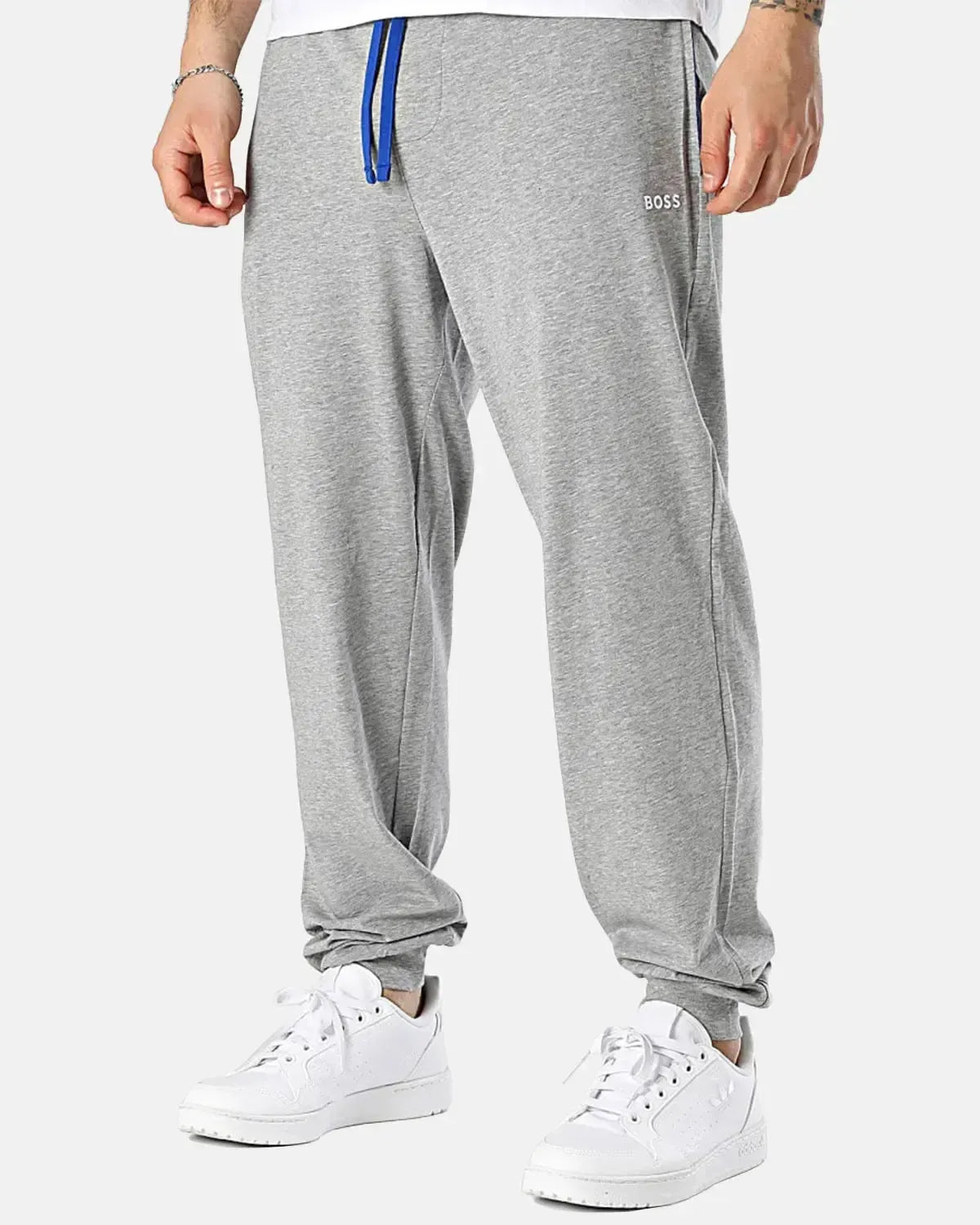 BOSS-BOSS MIX AND MATCH TRACKSUIT BOTTOMS HEATHER GREY-NORTHERN THREADS DESIGNER MENSWEAR