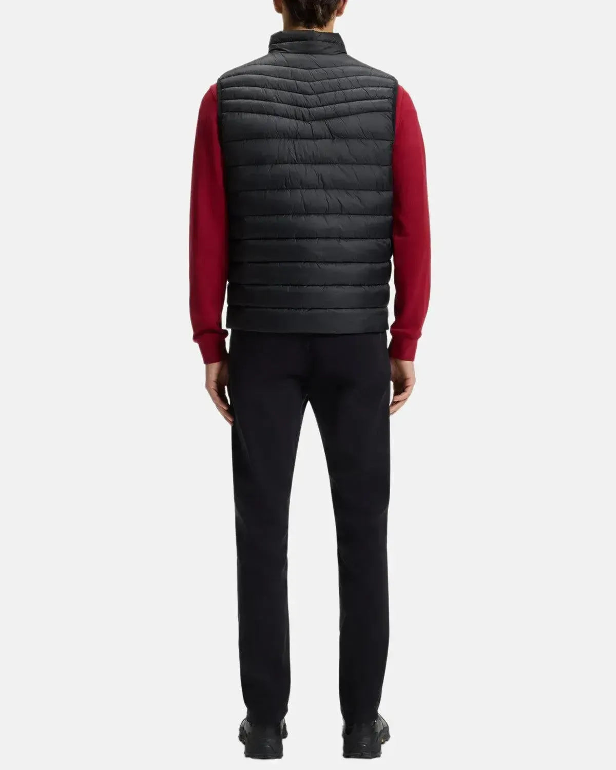 BOSS-BOSS ODEN SLIM FIT PACKABLE GILET BLACK-NORTHERN THREADS DESIGNER MENSWEAR