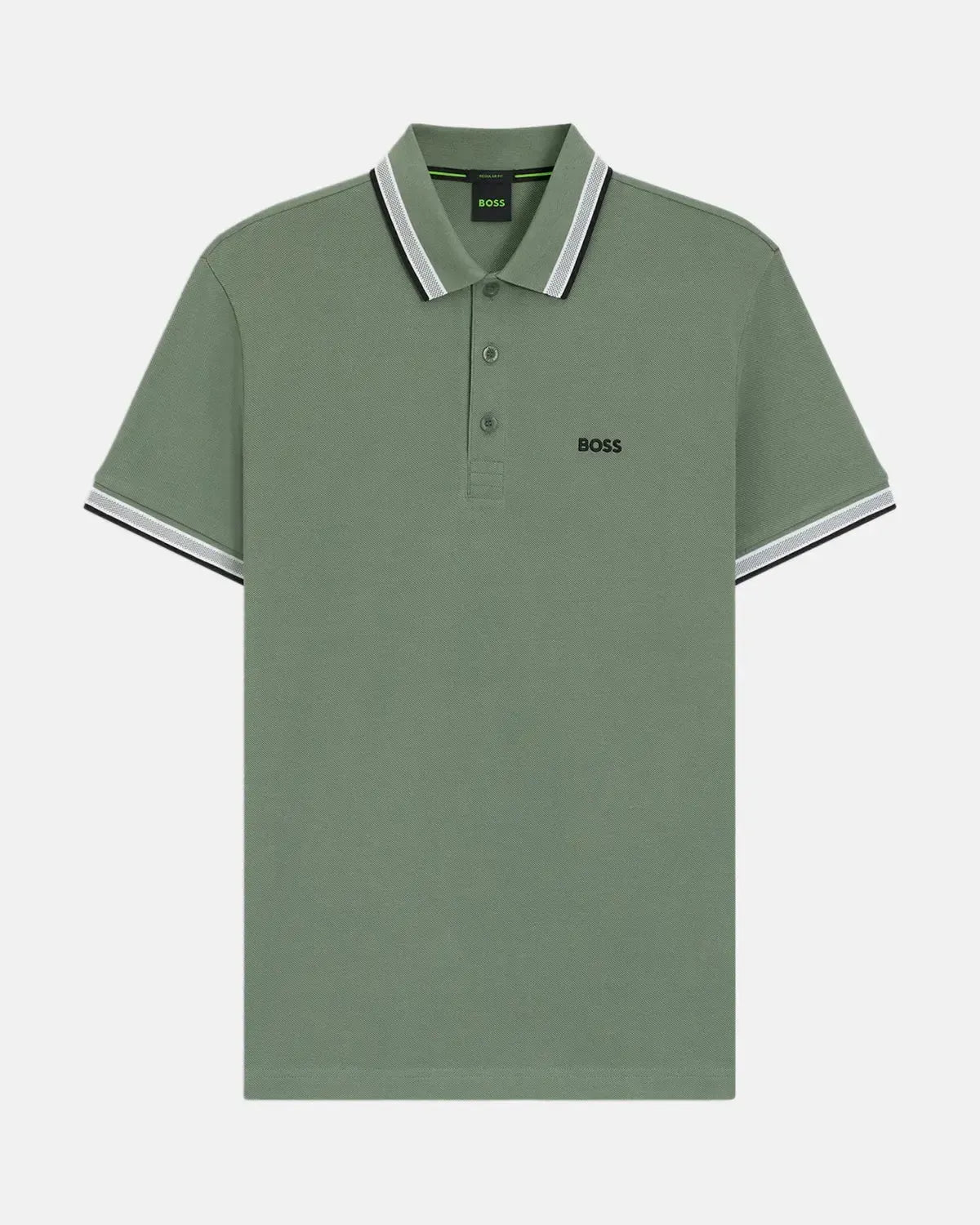BOSS-BOSS PADDY POLO SHIRT MID GREEN-NORTHERN THREADS DESIGNER MENSWEAR