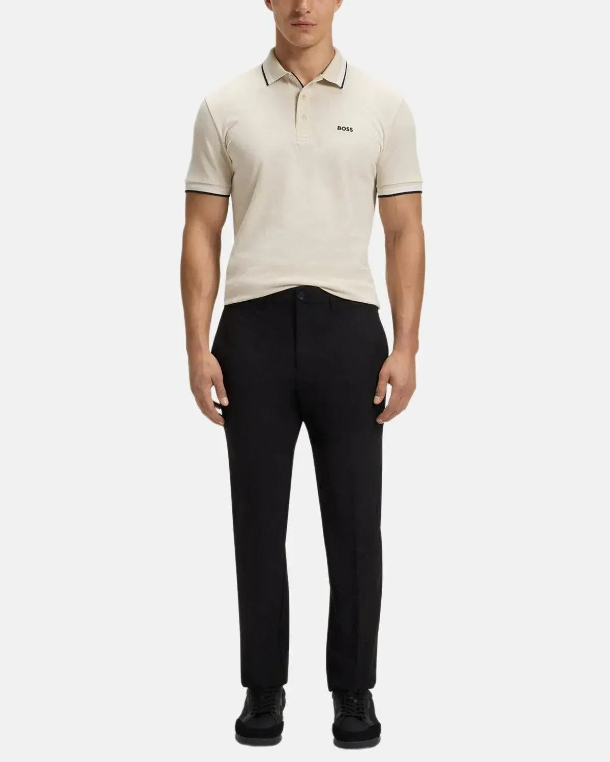 BOSS-BOSS PADDY POLO SHIRT NATURAL-NORTHERN THREADS DESIGNER MENSWEAR