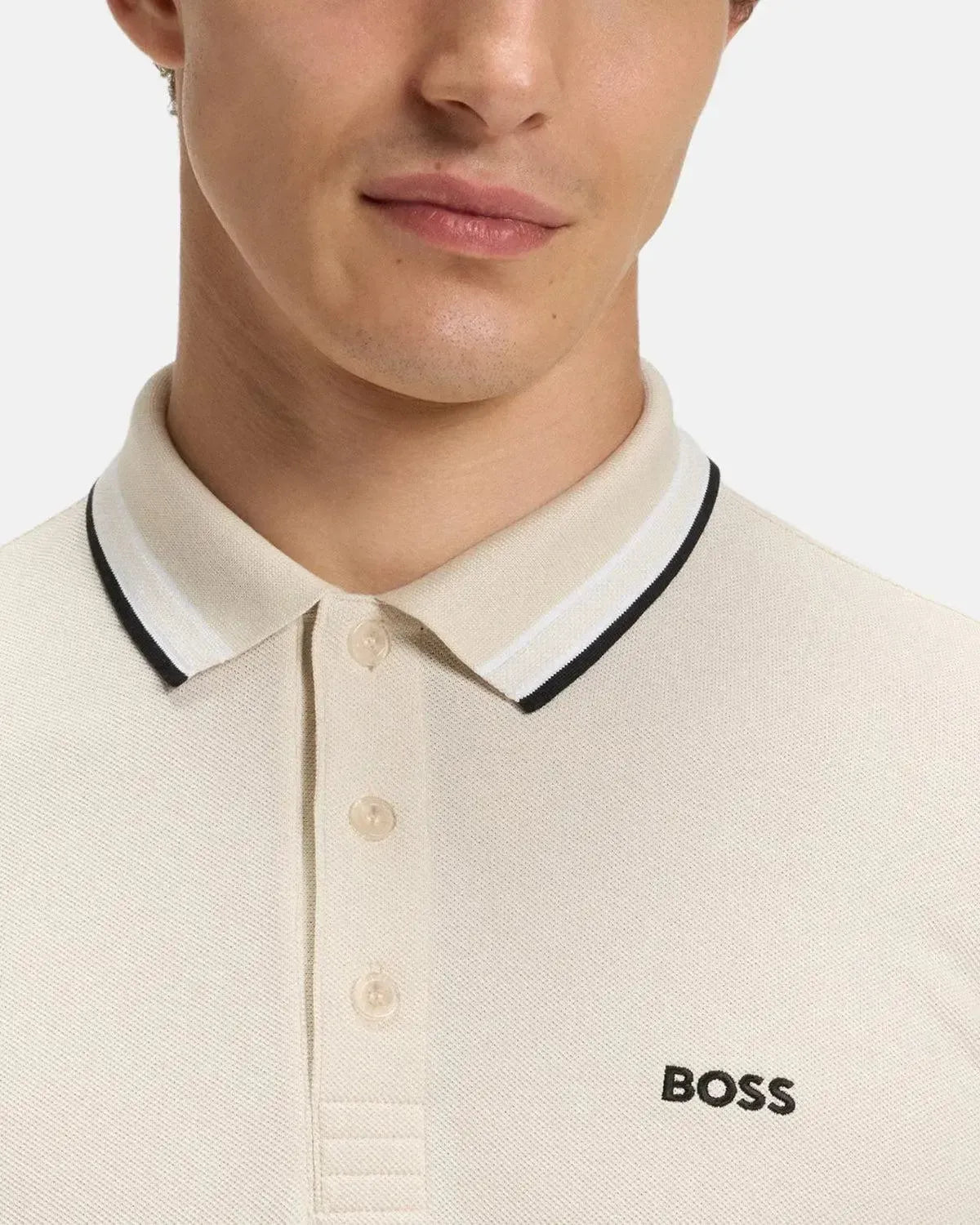 BOSS-BOSS PADDY POLO SHIRT NATURAL-NORTHERN THREADS DESIGNER MENSWEAR