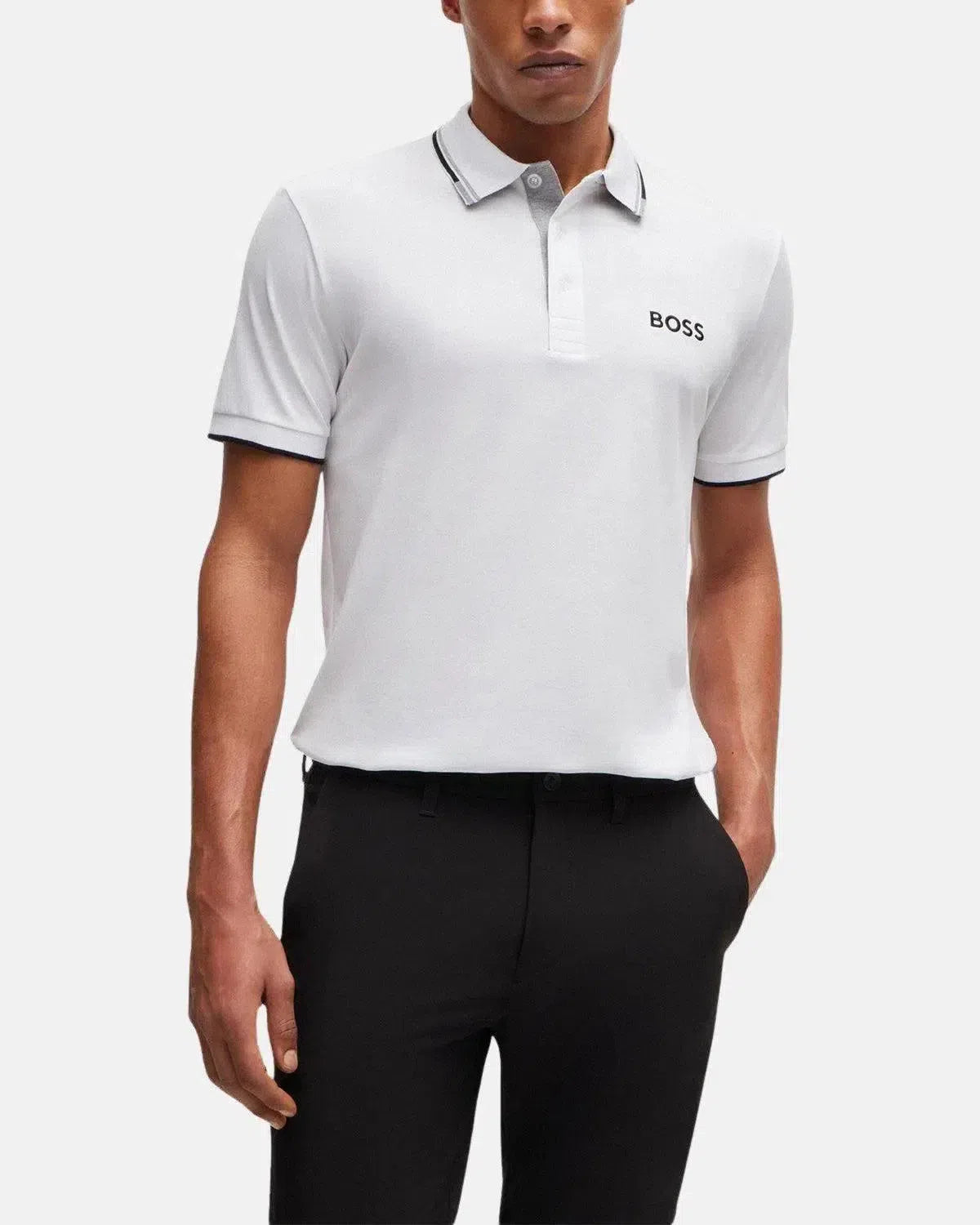 BOSS-BOSS PADDY PRO POLO SHIRT WHITE-NORTHERN THREADS DESIGNER MENSWEAR