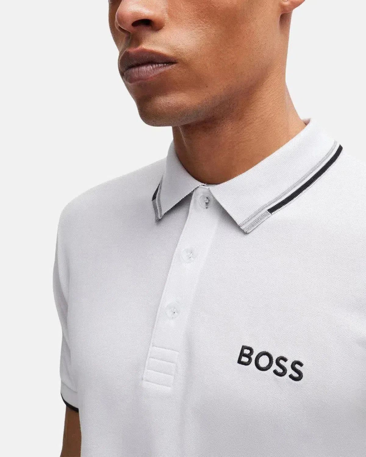 BOSS-BOSS PADDY PRO POLO SHIRT WHITE-NORTHERN THREADS DESIGNER MENSWEAR