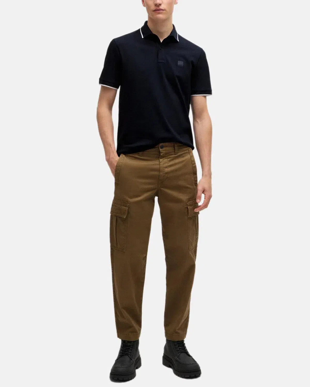 BOSS-BOSS PASSERTIP POLO SHIRT DARK BLUE-NORTHERN THREADS DESIGNER MENSWEAR