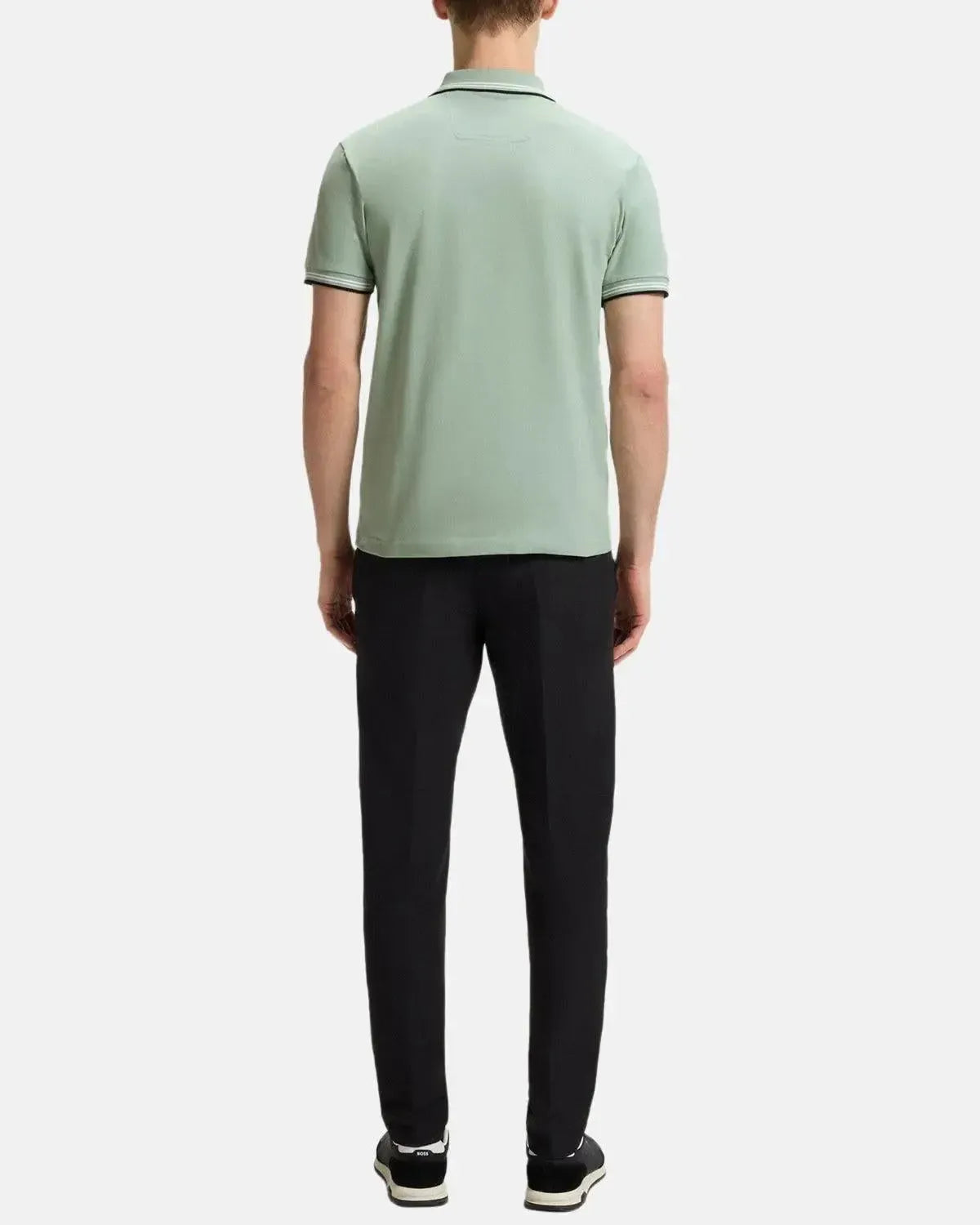 BOSS-BOSS PAUL SLIM FIT POLO SHIRT LIGHT GREEN-NORTHERN THREADS DESIGNER MENSWEAR