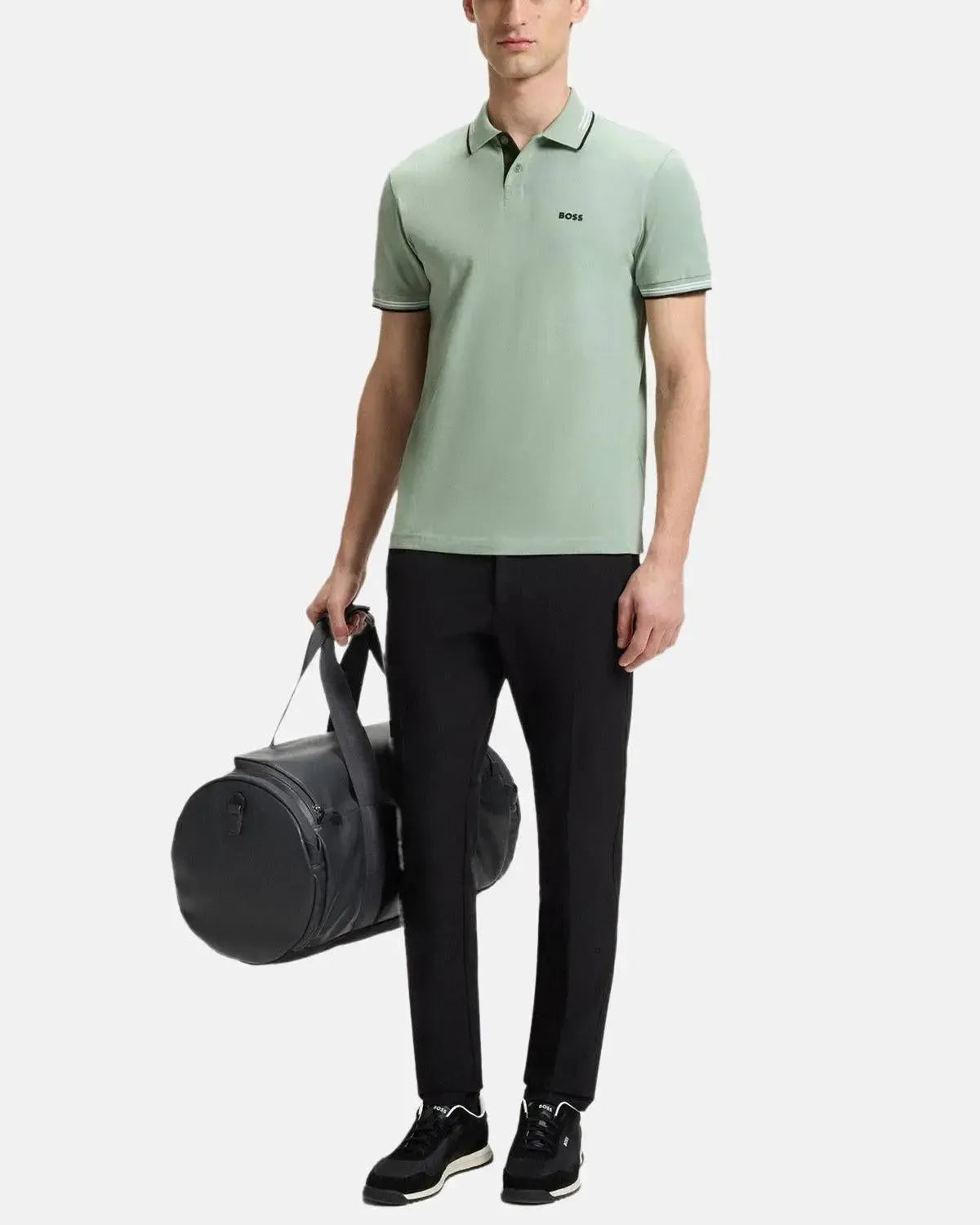 BOSS-BOSS PAUL SLIM FIT POLO SHIRT LIGHT GREEN-NORTHERN THREADS DESIGNER MENSWEAR