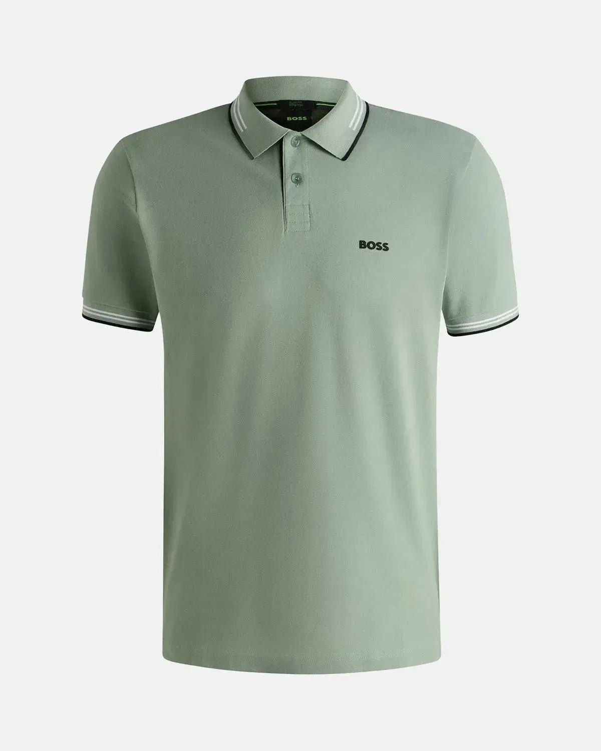 BOSS-BOSS PAUL SLIM FIT POLO SHIRT LIGHT GREEN-NORTHERN THREADS DESIGNER MENSWEAR