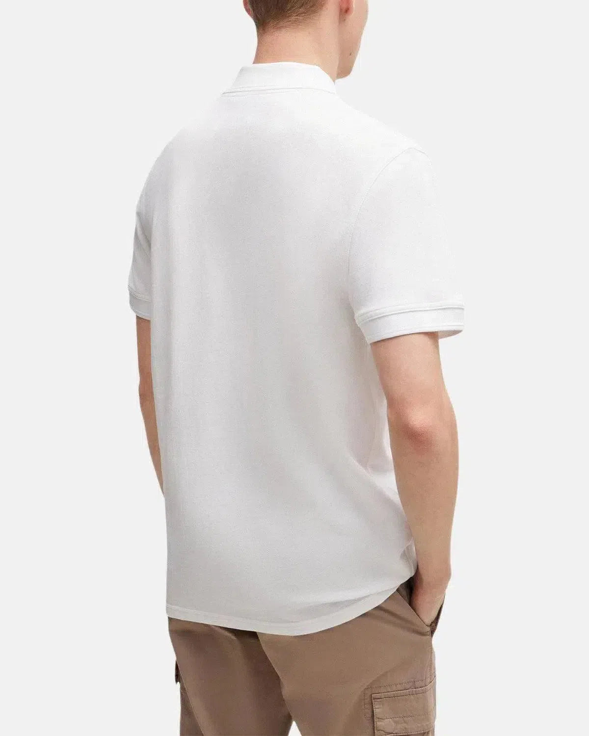 BOSS-BOSS PRIME POLO SHIRT WHITE-NORTHERN THREADS DESIGNER MENSWEAR