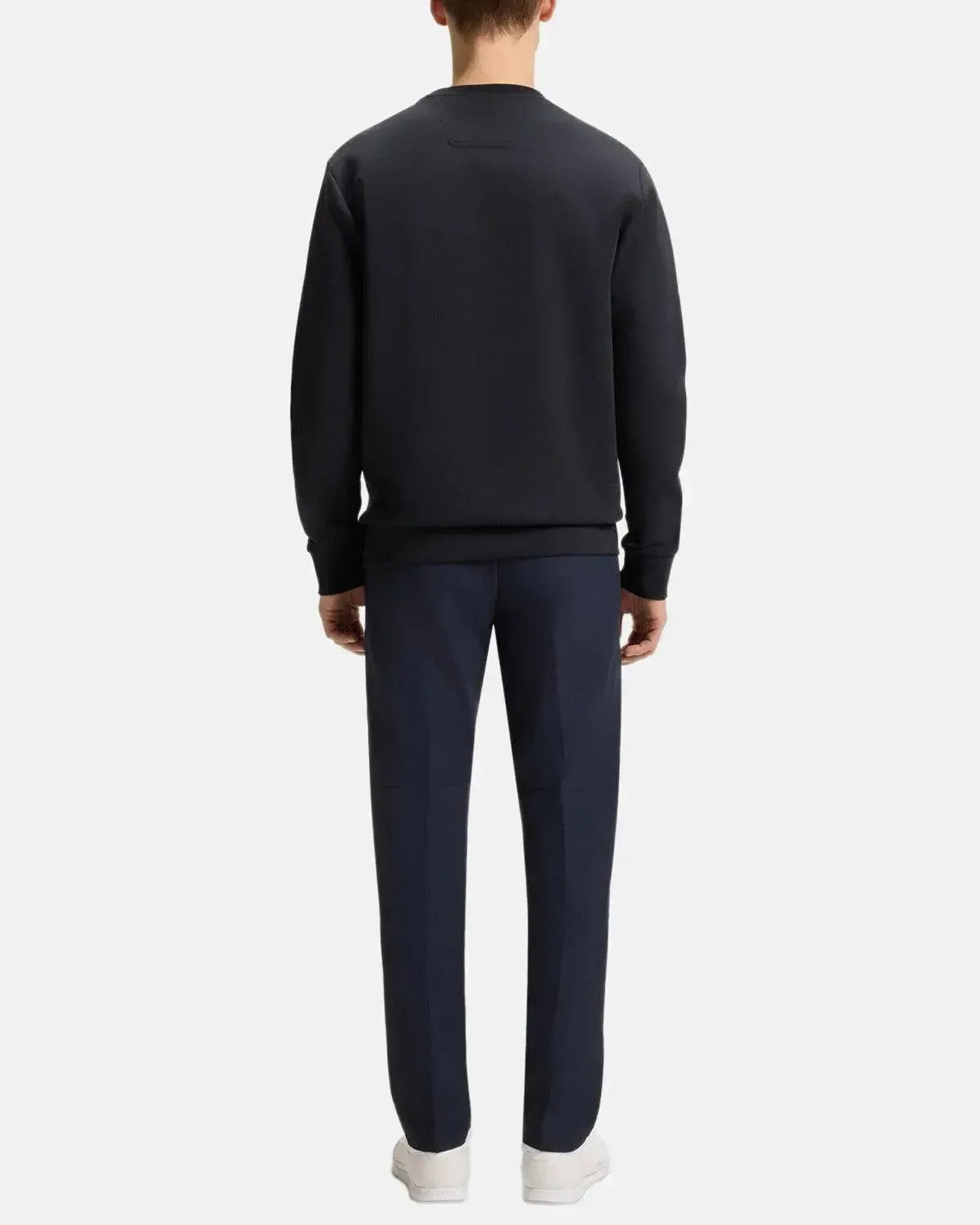 BOSS-BOSS SALBO SANDWICH LOGO SWEATSHIRT DARK BLUE-NORTHERN THREADS DESIGNER MENSWEAR