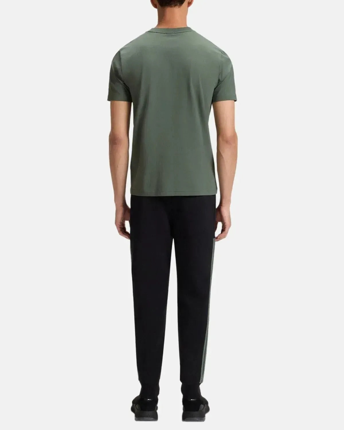 BOSS-BOSS STRETCH COTTON LOGO T-SHIRT GREEN-NORTHERN THREADS DESIGNER MENSWEAR