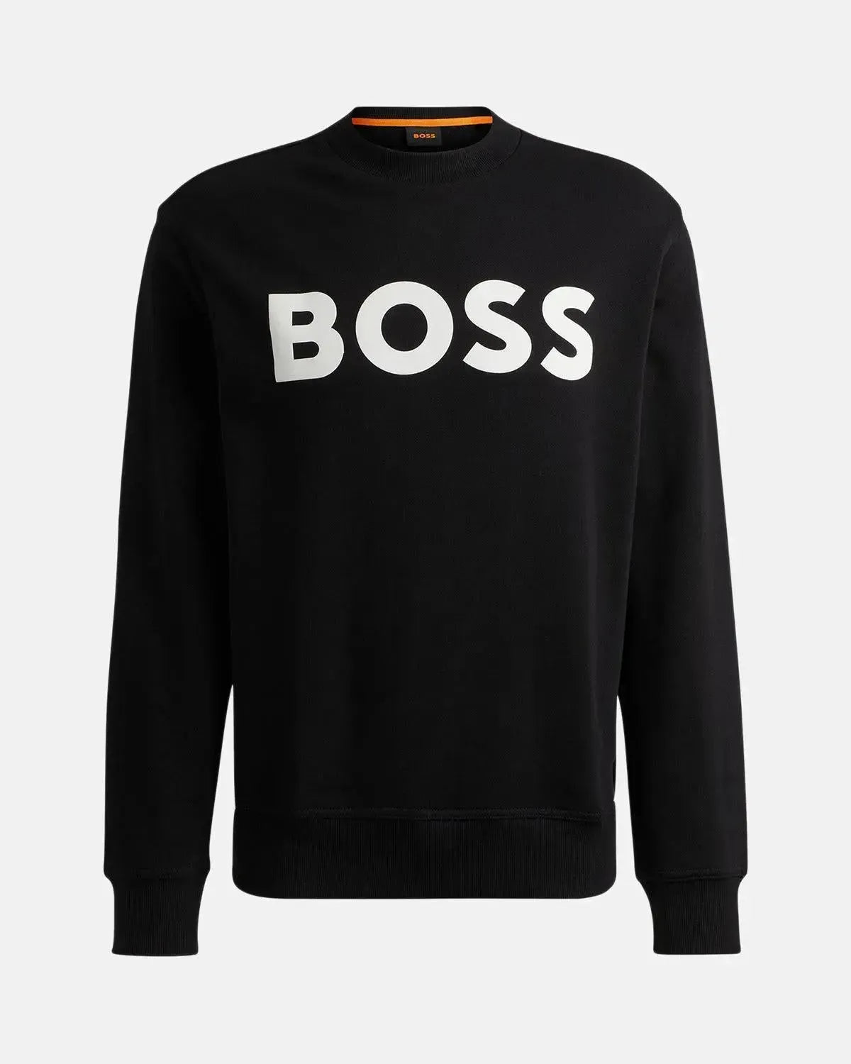 BOSS-BOSS WEBASIC LOGO SWEATSHIRT BLACK-NORTHERN THREADS DESIGNER MENSWEAR