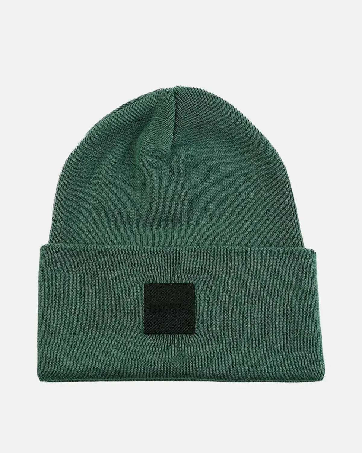 BOSS FANTASTICO COTTON BEANIE OPEN GREEN - northern threads