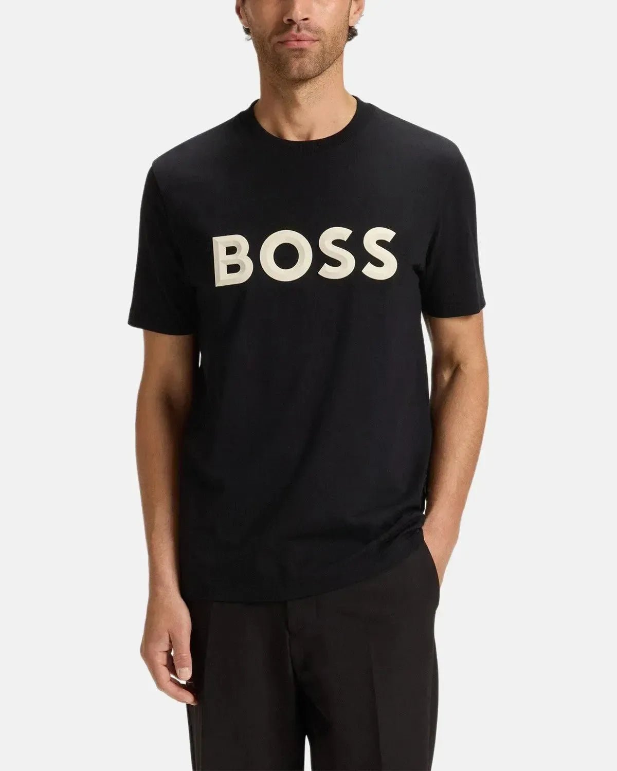 BOSS ICONIC ZONE T - SHIRT BLACK - northern threads