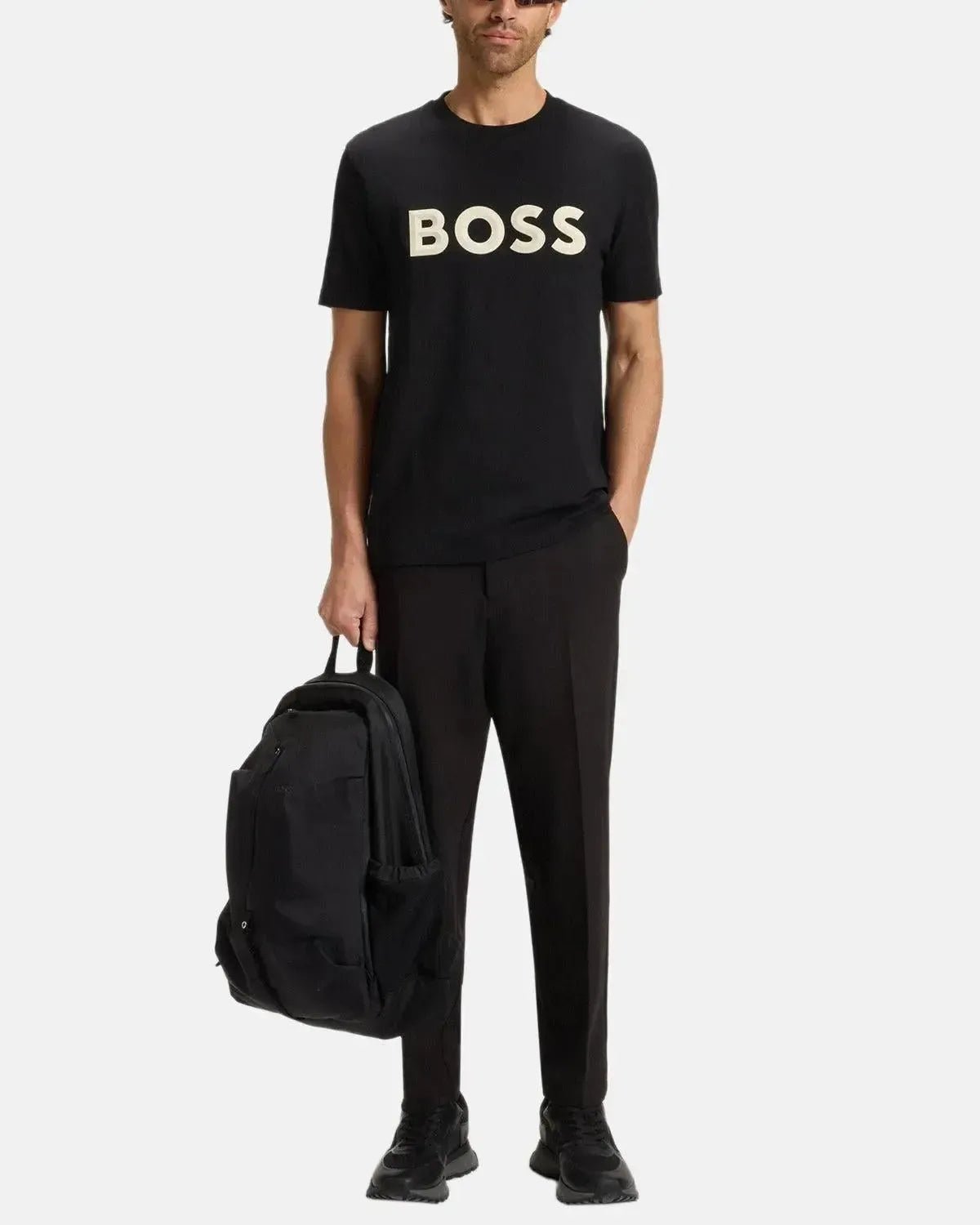 BOSS ICONIC ZONE T - SHIRT BLACK - northern threads