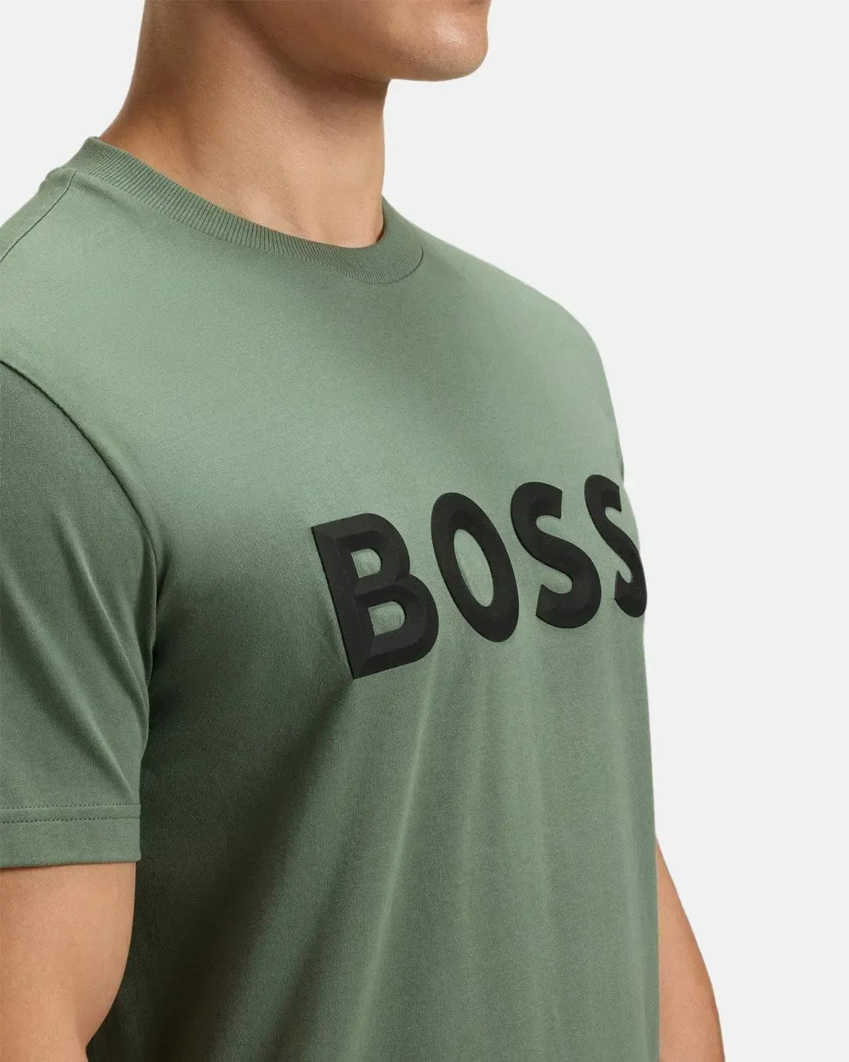 BOSS ICONIC ZONE T - SHIRT OPEN GREEN - northern threads