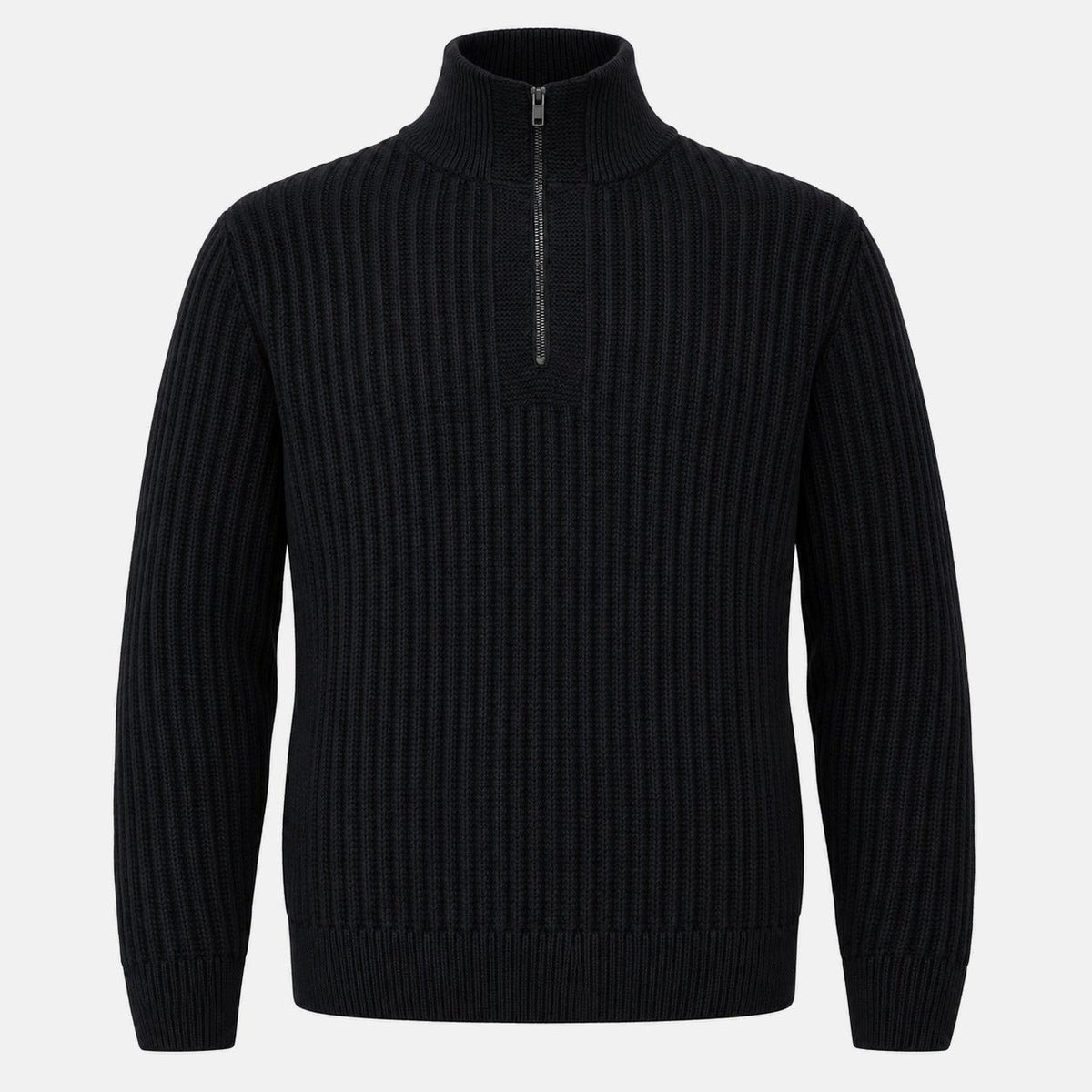 BOSS Kwinter Zip Neck Jumper Dark Navy | Northern Threads Designer Menswear