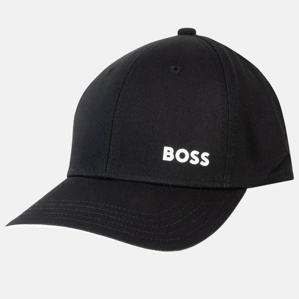 Boss Logo Embossed Cap Black - O15 - northern threads uk