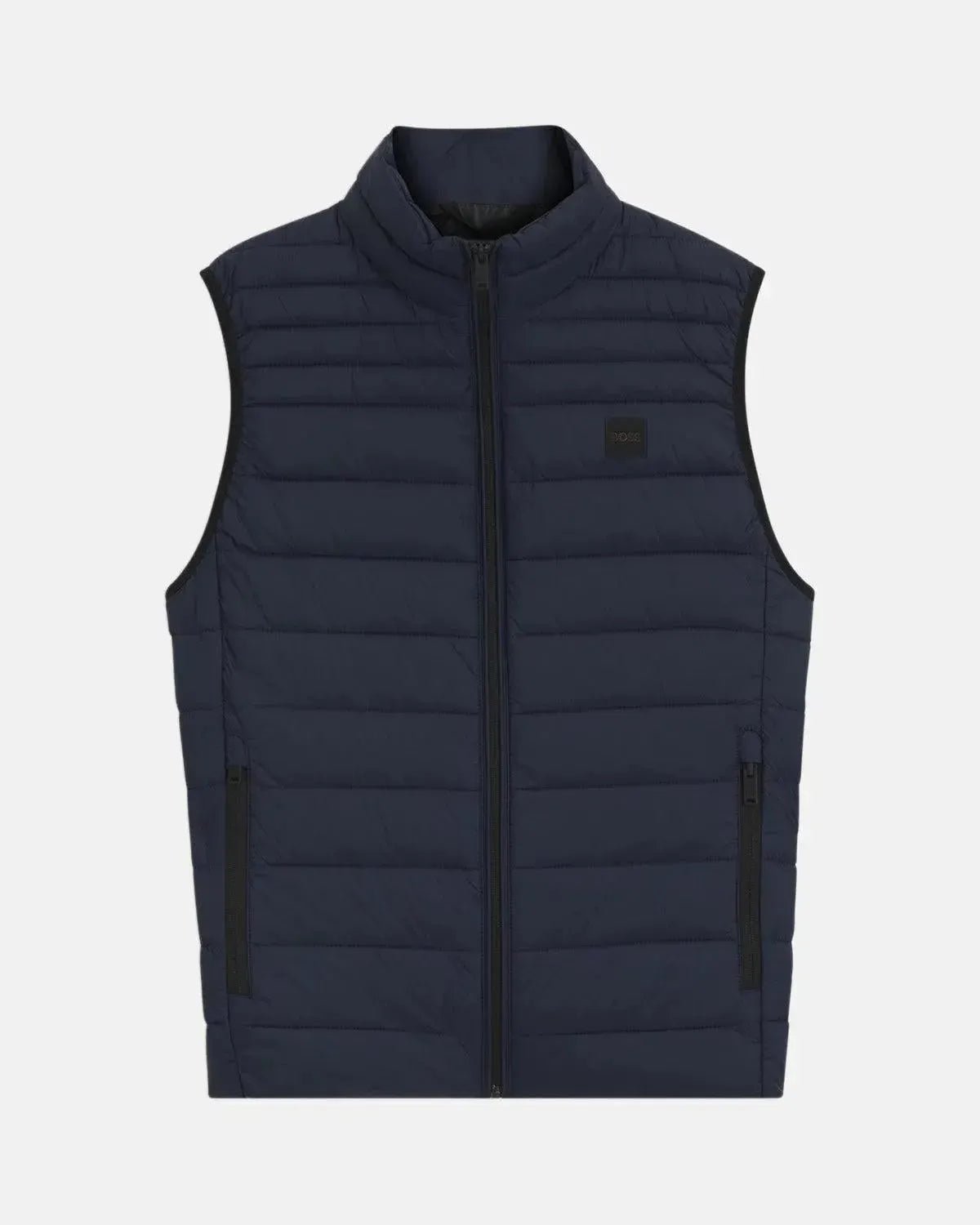 BOSS ODEN SLIM FIT PACKABLE GILET DARK BLUE - northern threads