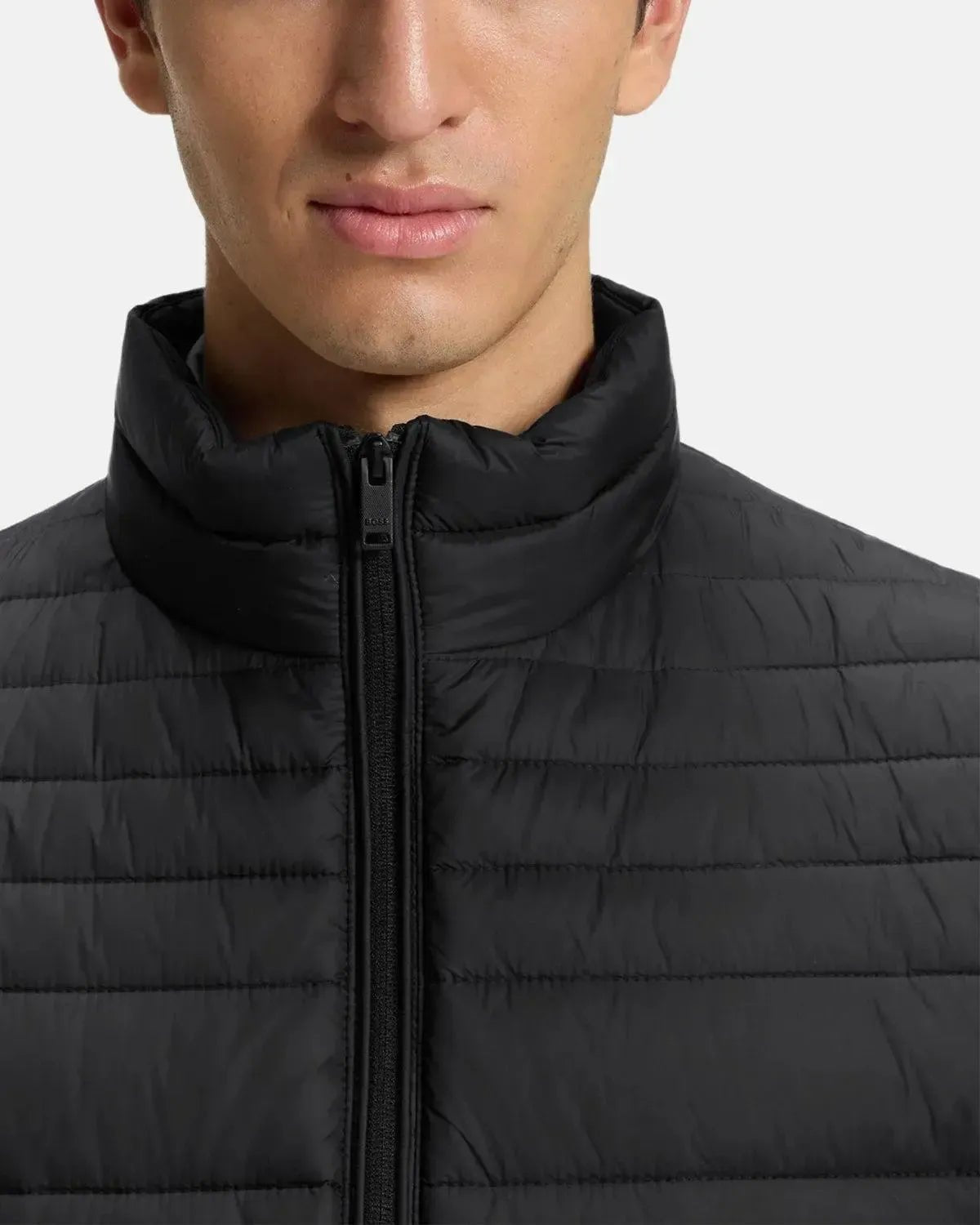 BOSS ODEN2 SLIM FIT PACKABLE PUFFER JACKET BLACK - northern threads