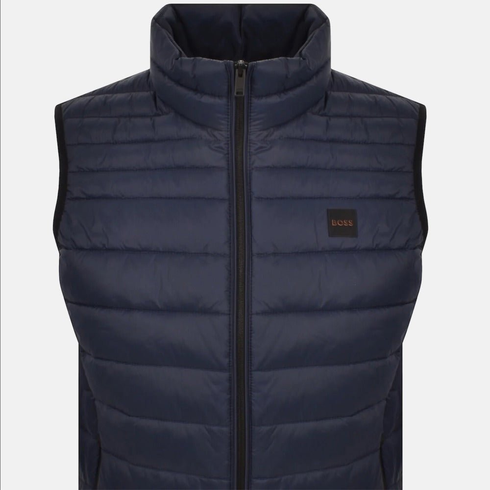 BOSS Odeno 2 Puffer Light Gilet Navy | Northern Threads Designer Menswear