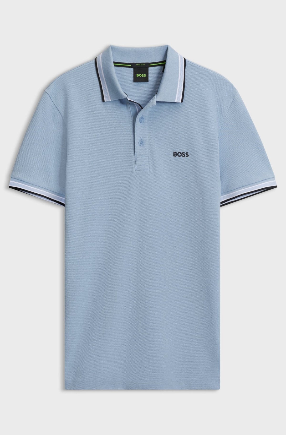 BOSS Paddy Piqué Polo Shirt Light Pastel Blue | Northern Threads Designer Menswear