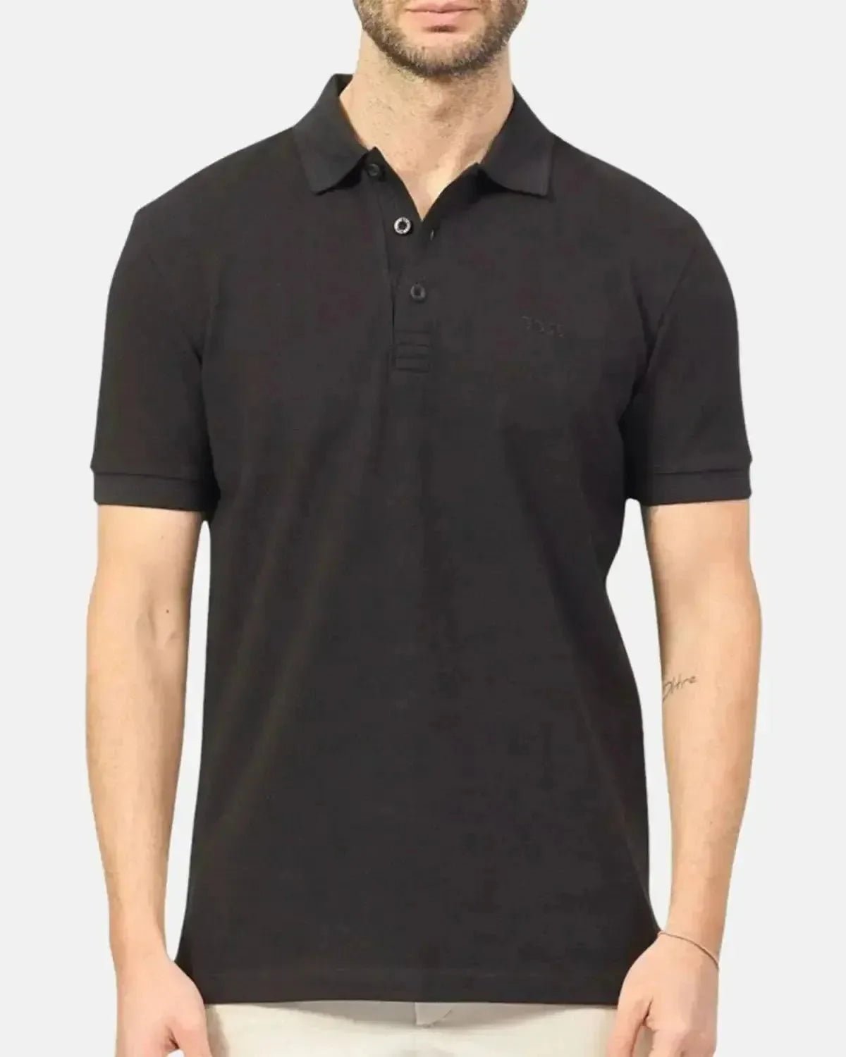BOSS PADDY POLO SHIRT BLACK TONAL - northern threads