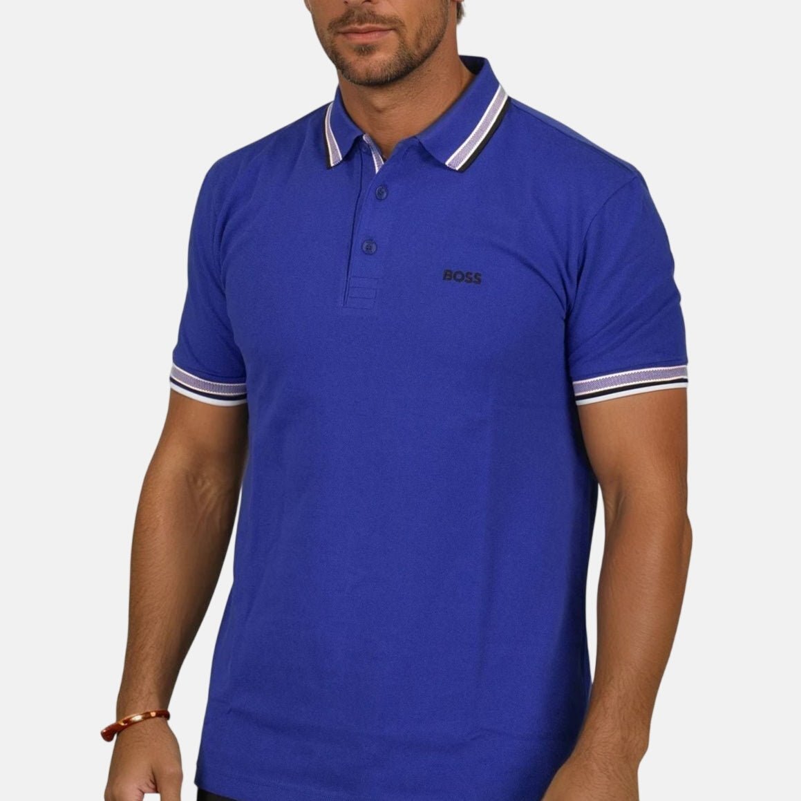 BOSS Paddy Polo Shirt Blue - O6 - northern threads uk
