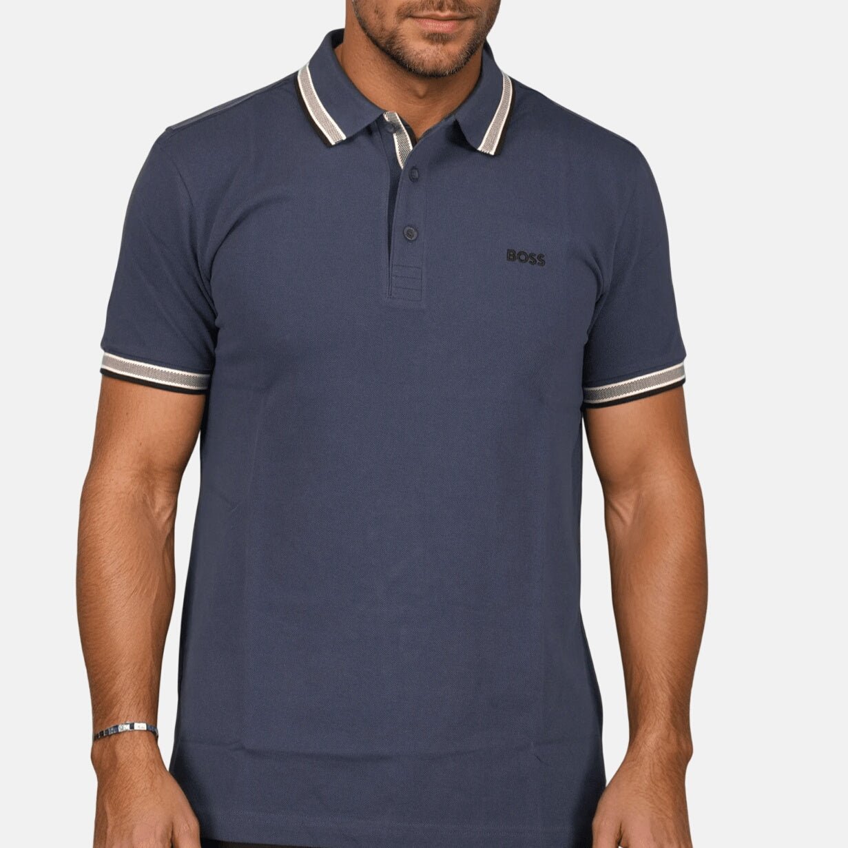 BOSS Paddy Polo Shirt Blue - sku-55536218734973 - northern threads uk