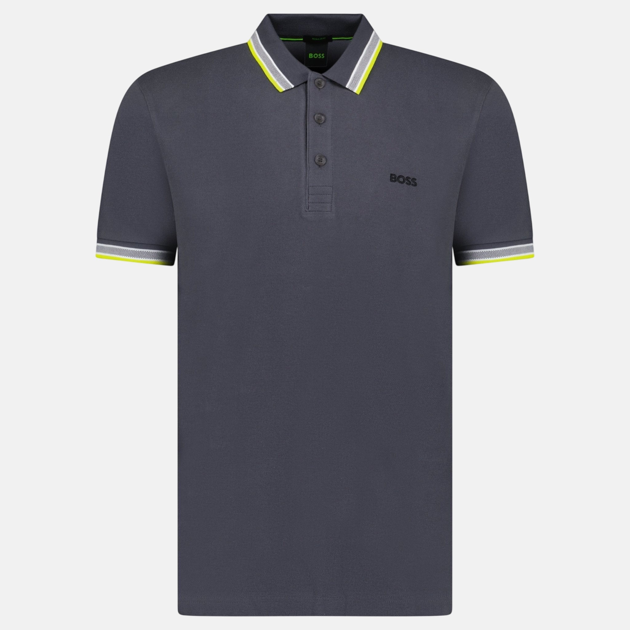BOSS Paddy Polo Shirt Dark Grey - C86 - northern threads uk
