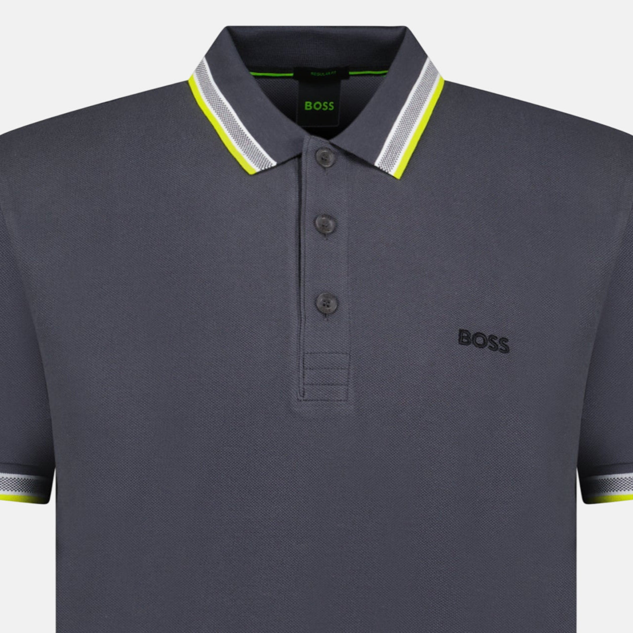 BOSS Paddy Polo Shirt Dark Grey - C86 - northern threads uk