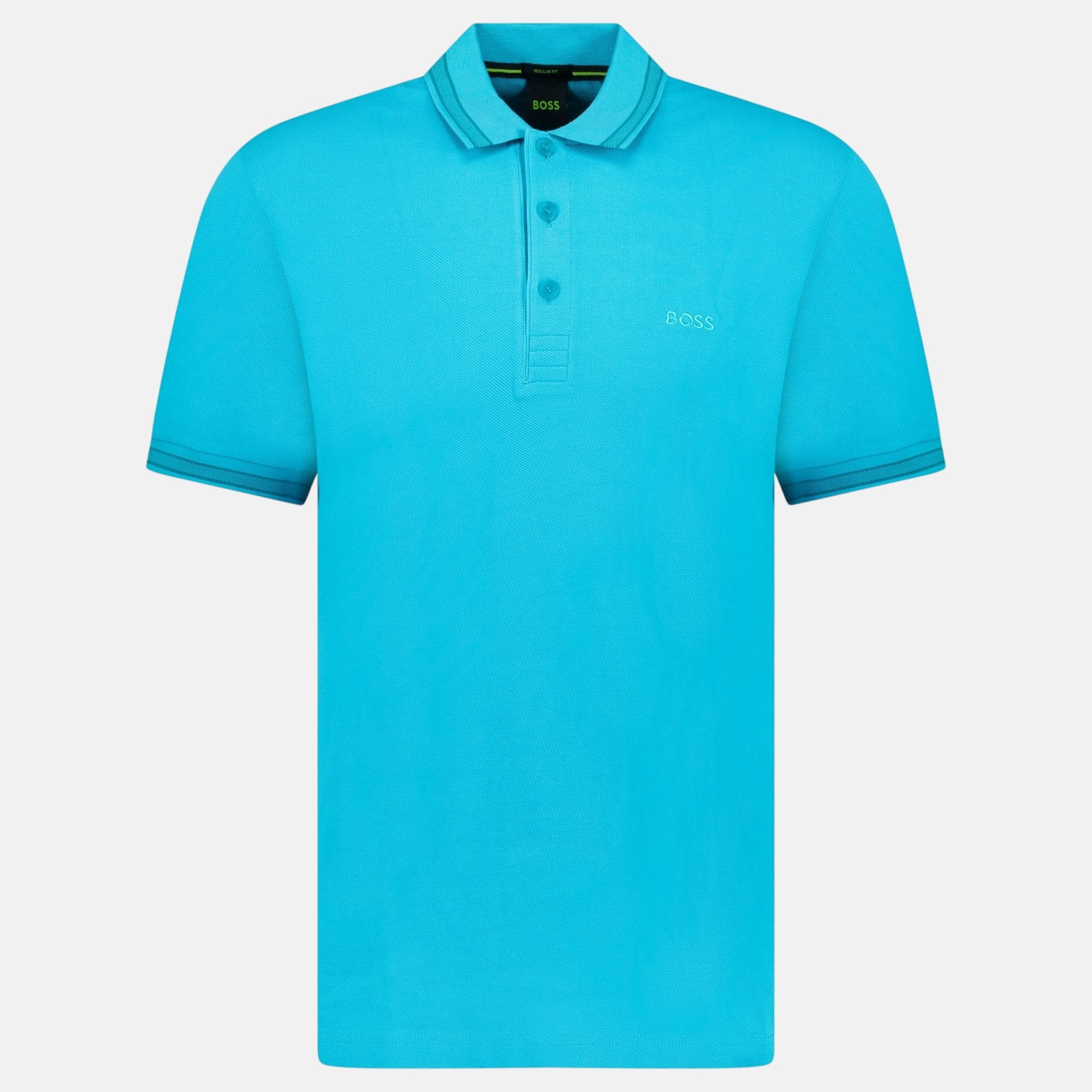 BOSS Paddy Polo Shirt Light Turquoise - F30 - northern threads uk