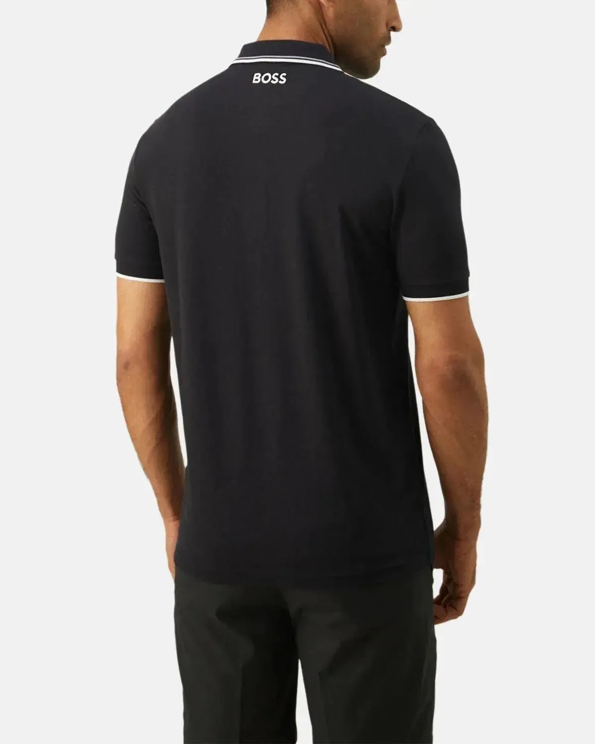 BOSS PADDY PRO POLO SHIRT DARK BLUE GREY - northern threads