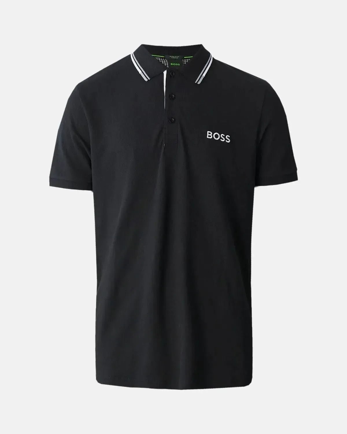BOSS PADDY PRO POLO SHIRT DARK BLUE GREY - HUGO-BOSS-50469102-401-S - northern threads uk