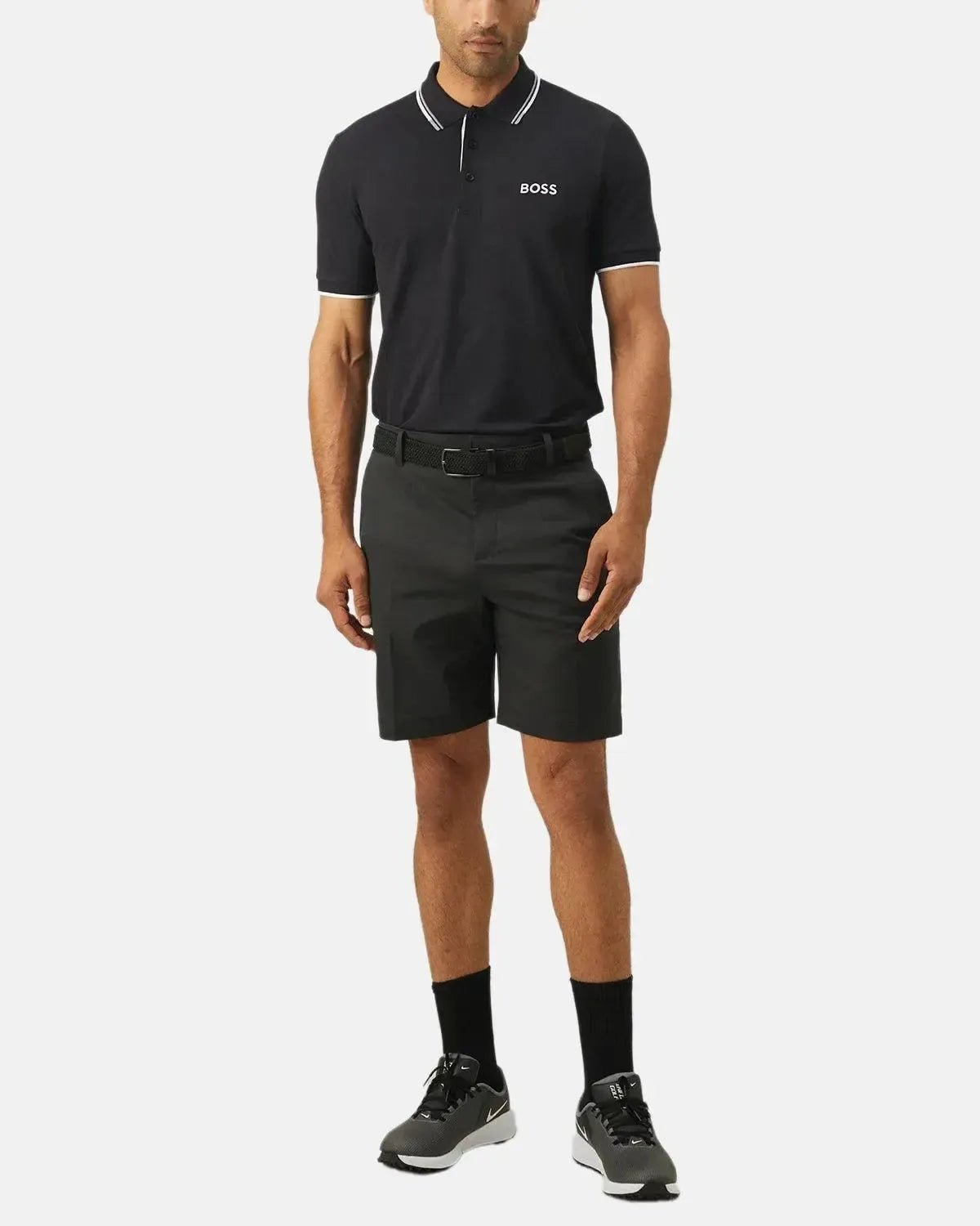 BOSS PADDY PRO POLO SHIRT DARK BLUE GREY - northern threads