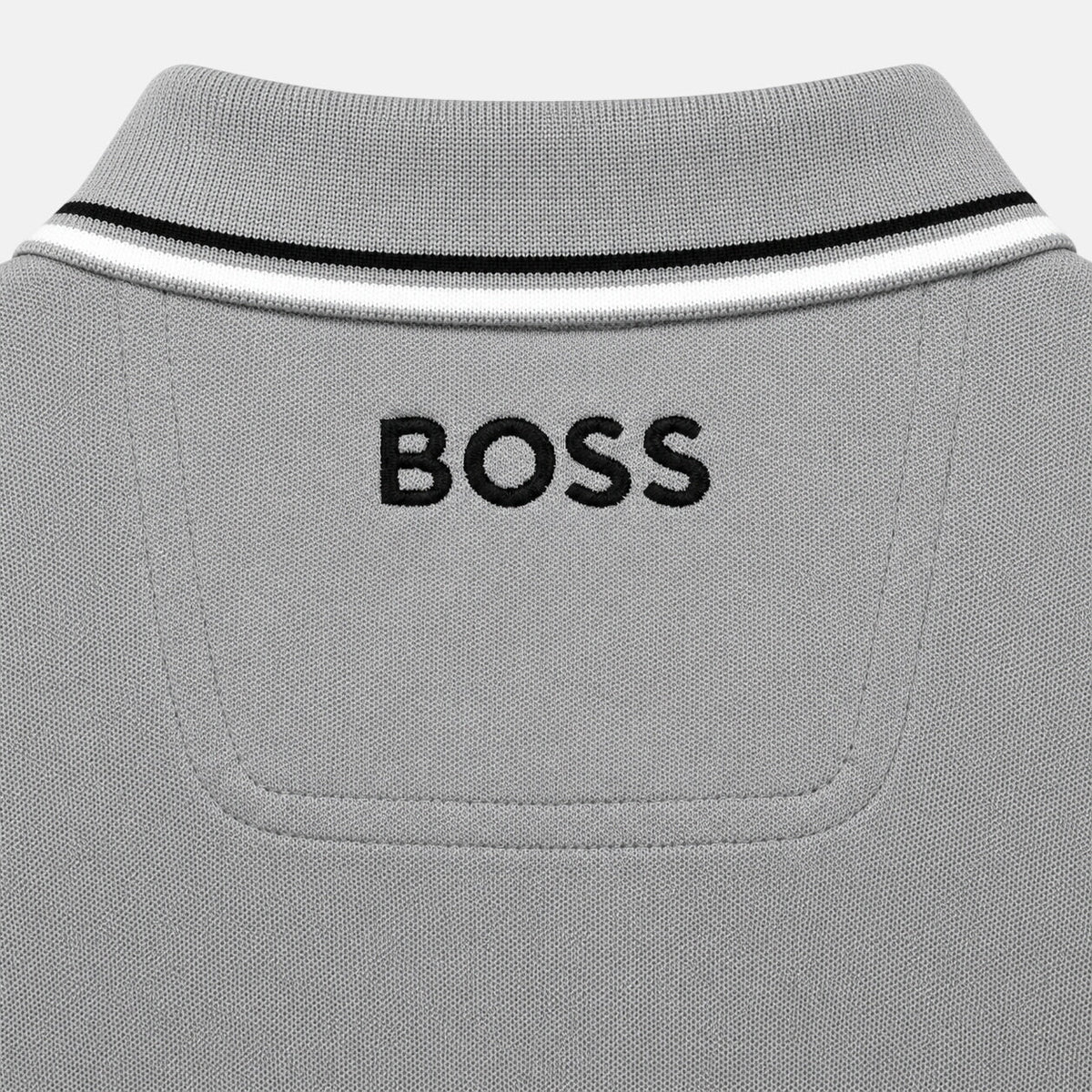 BOSS Paddy Pro Polo Shirt Medium Grey/Black/White | Northern Threads Designer Menswear