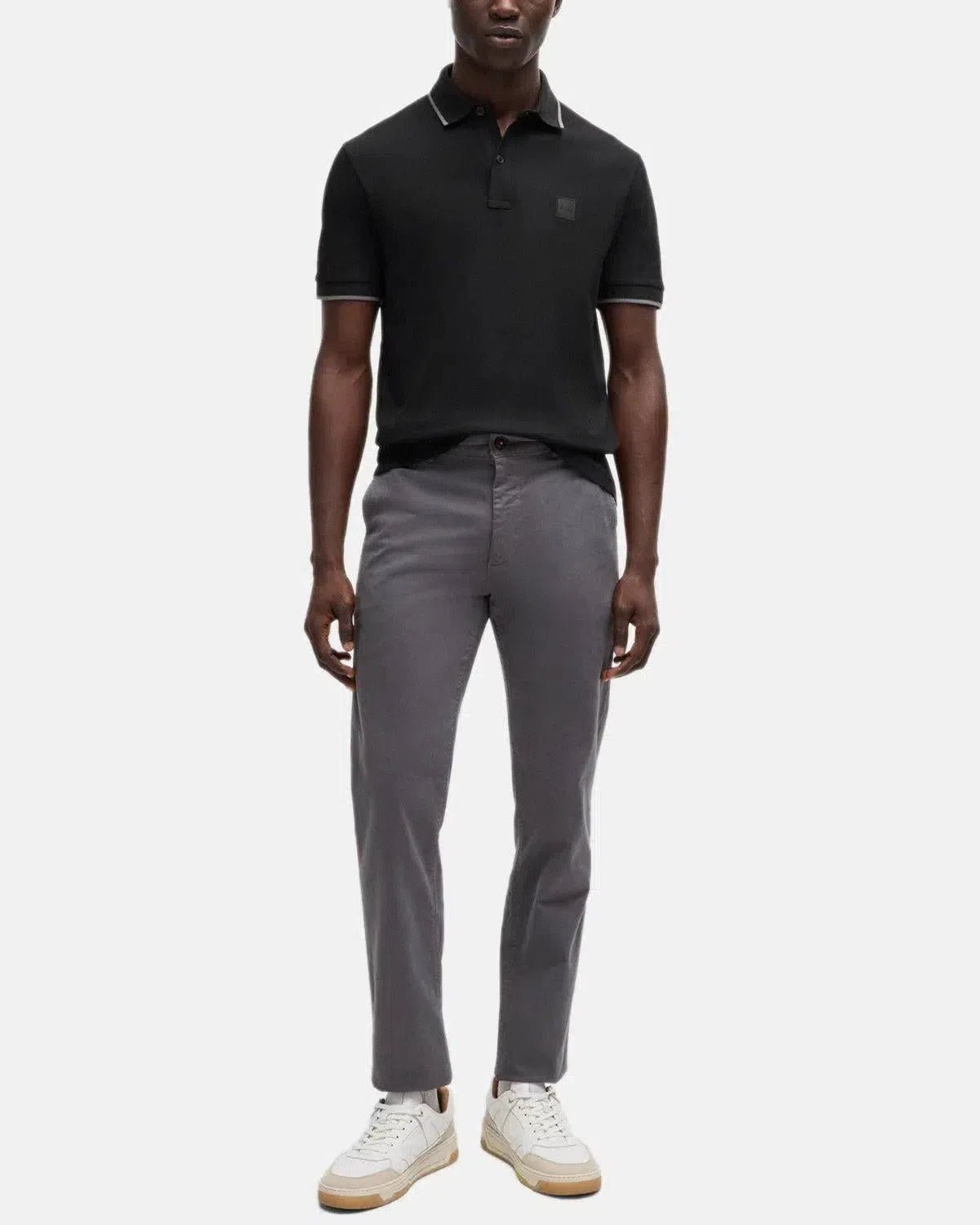 BOSS PASSERTIP POLO SHIRT BLACK - northern threads