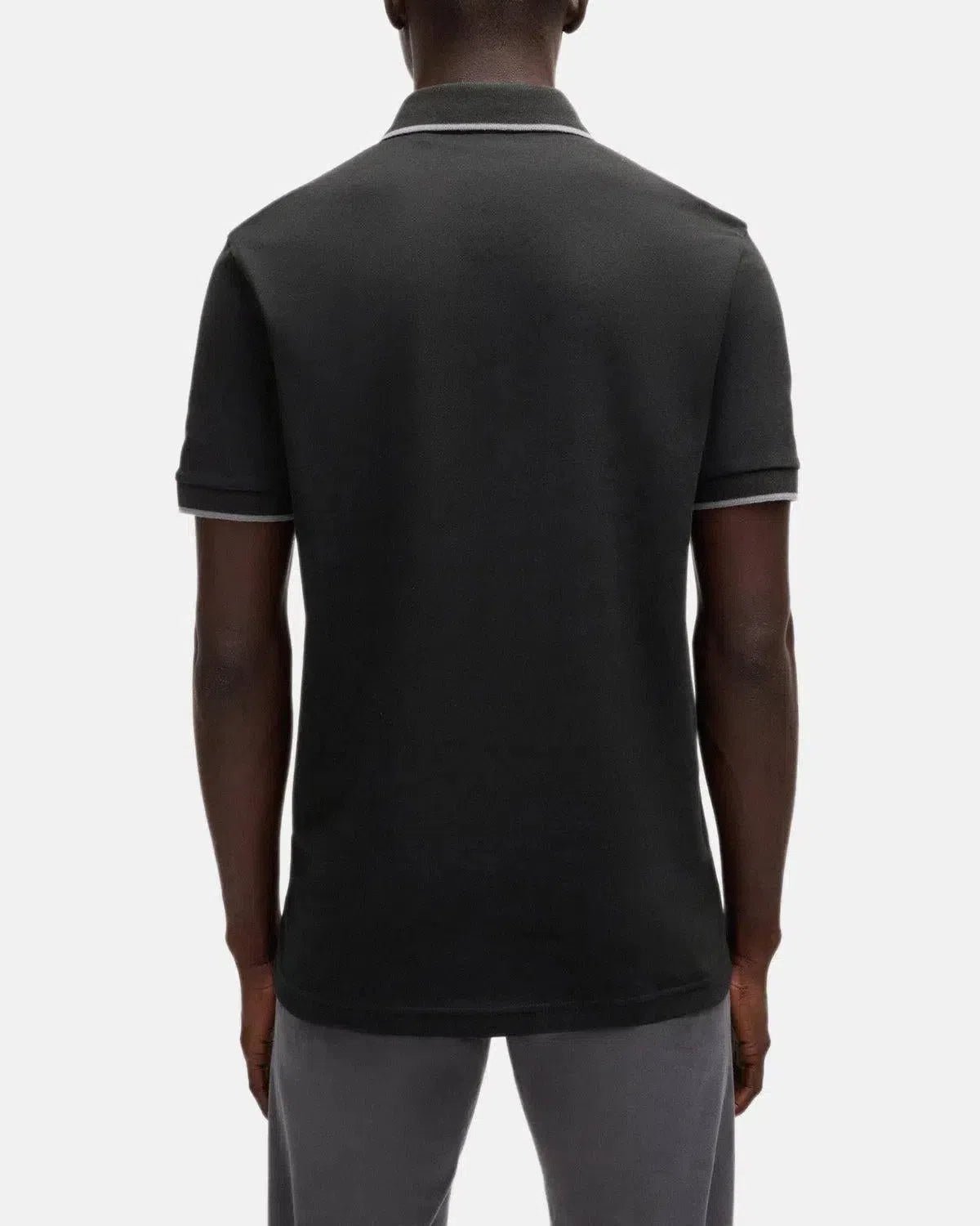 BOSS PASSERTIP POLO SHIRT BLACK - northern threads