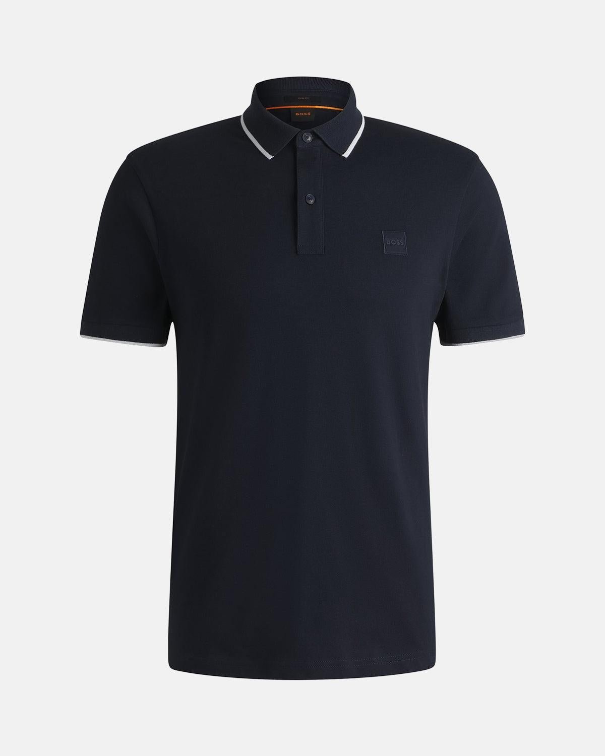BOSS PASSERTIP POLO SHIRT DARK BLUE - northern threads