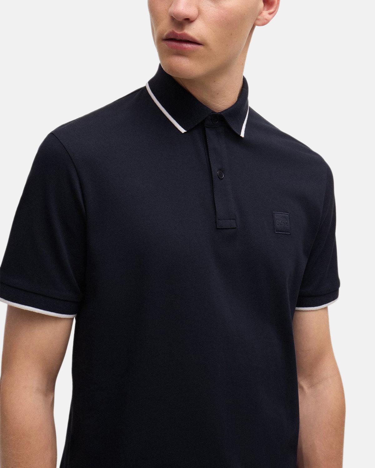 BOSS PASSERTIP POLO SHIRT DARK BLUE - northern threads
