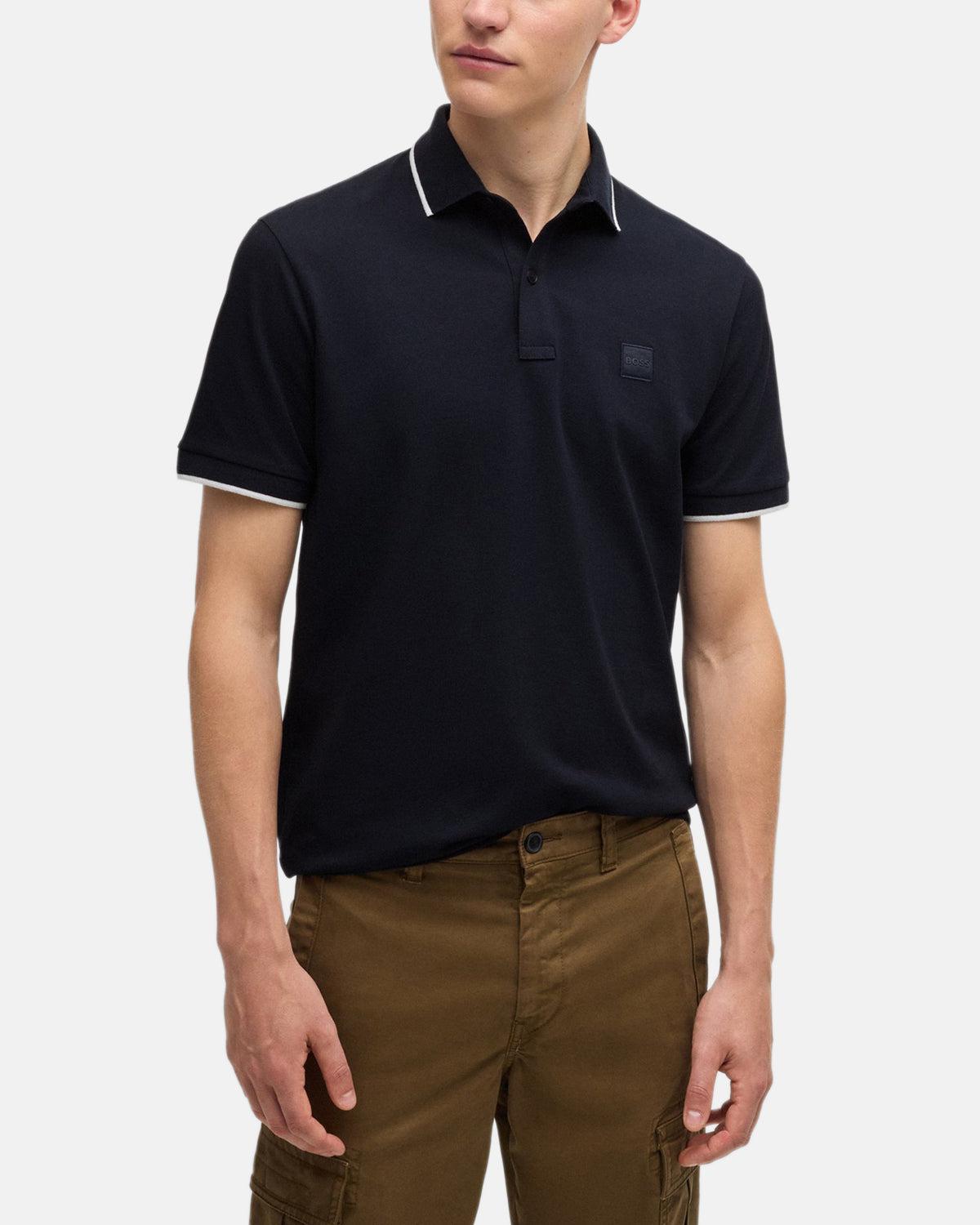 BOSS PASSERTIP POLO SHIRT DARK BLUE - northern threads